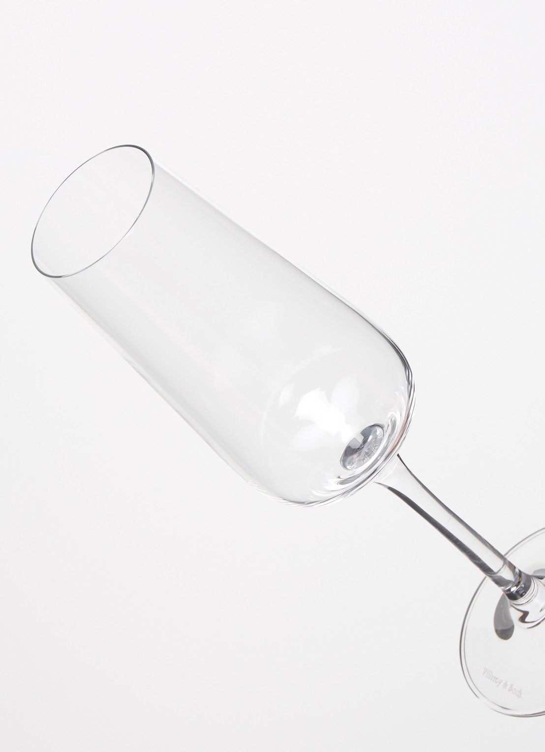 Villeroy & Boch Ovid champagneglas 25 cl set van 4 - detail transparant