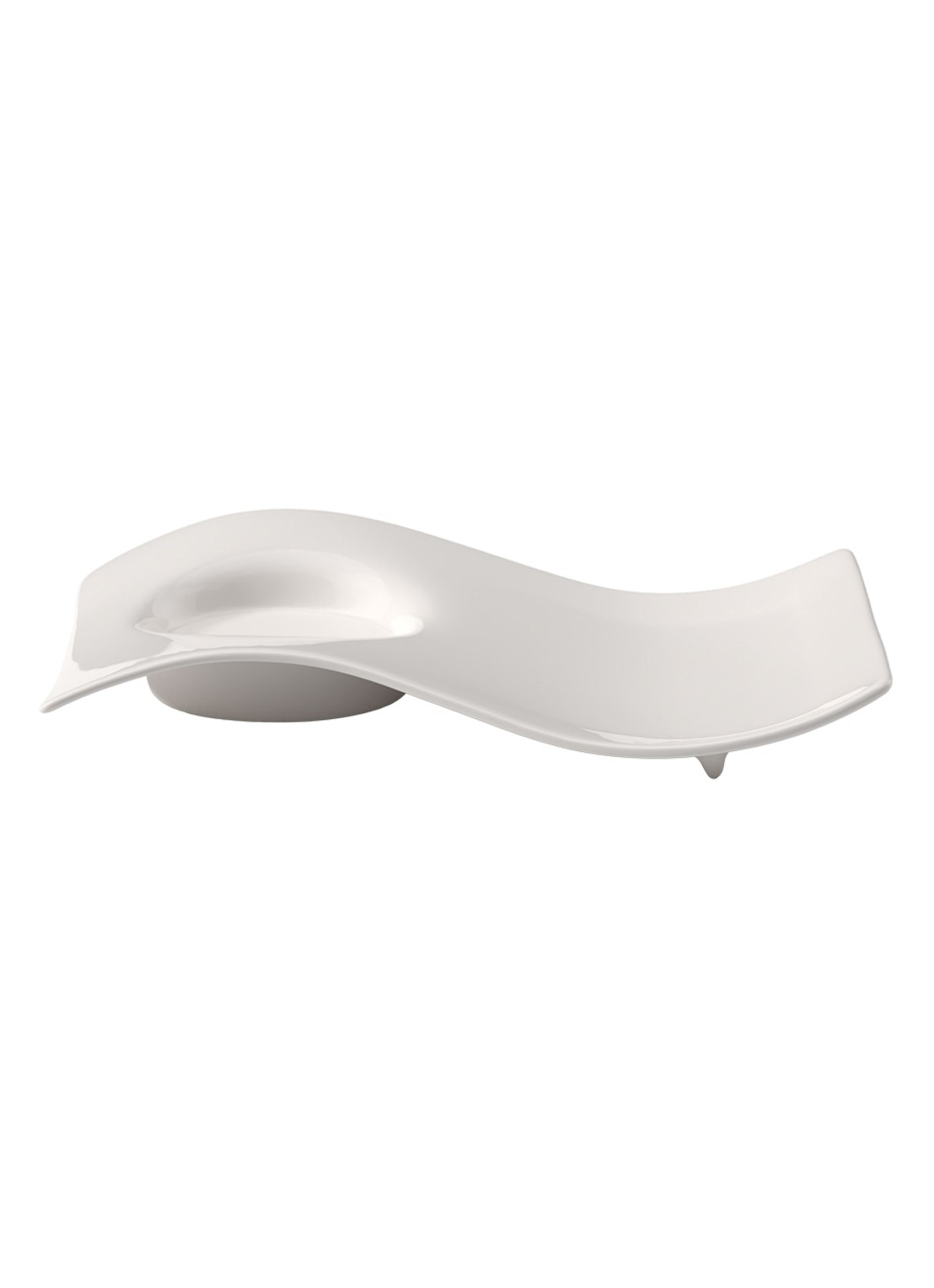 Villeroy & Boch Partyschaal groot NewWave - voorkant 5 gebroken wit
