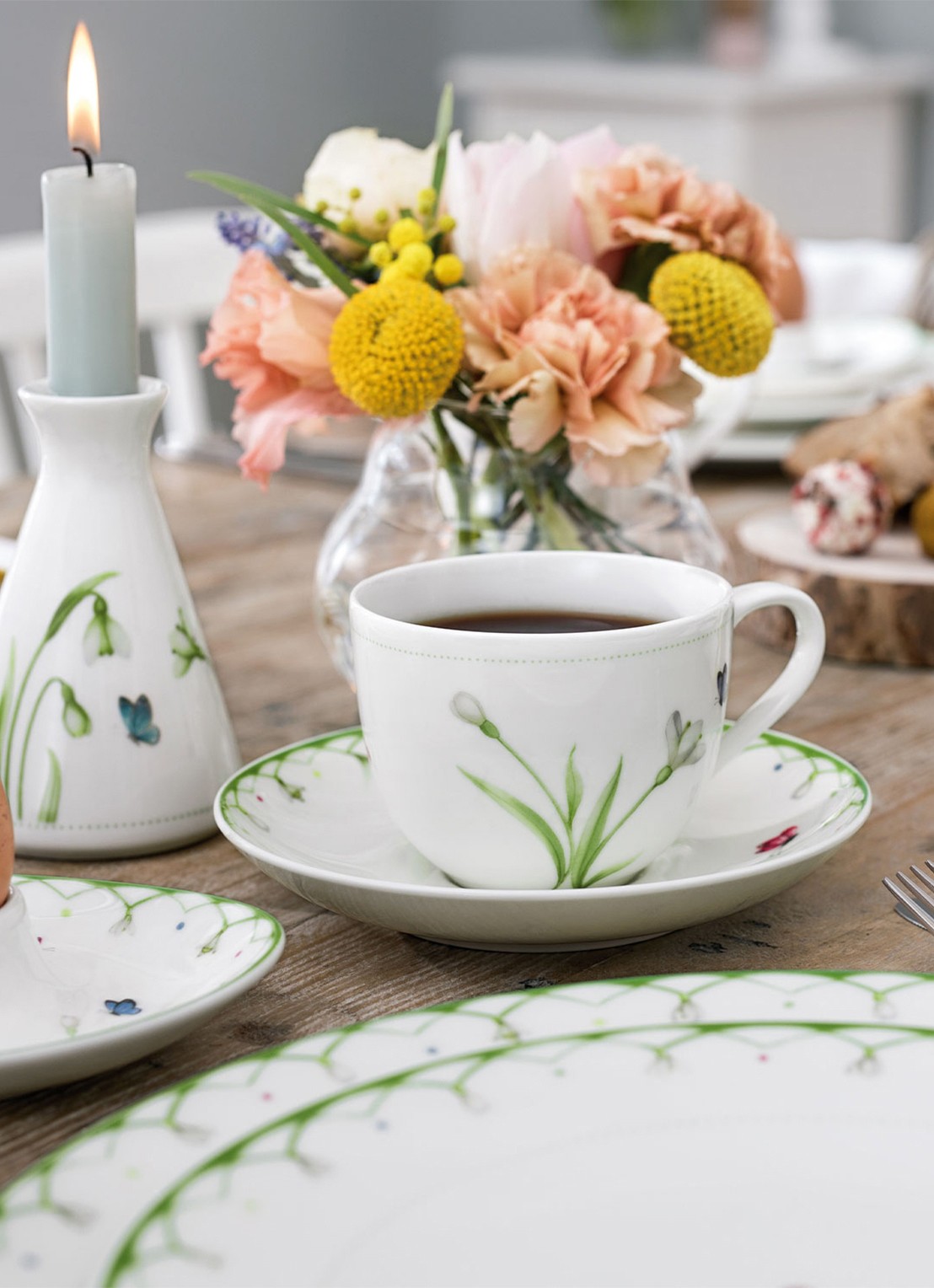 Villeroy & Boch Pasen Colourful Spring schotel 14,5 cm - achterkant lindegroen