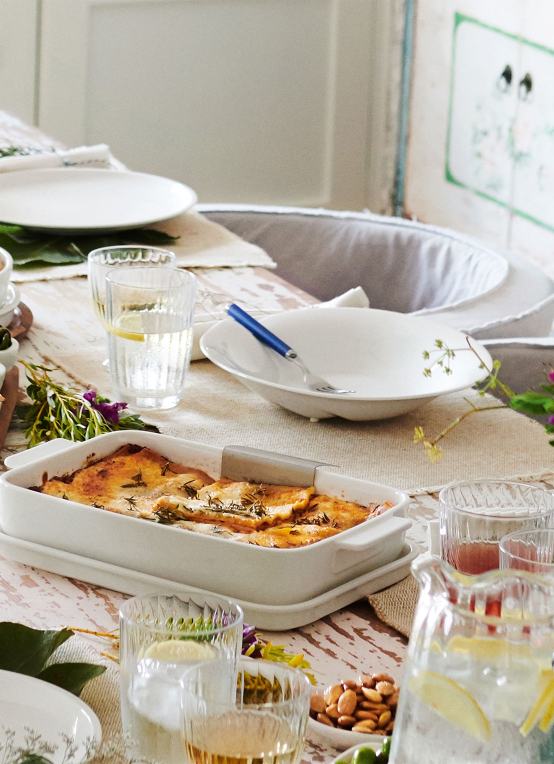 Villeroy & Boch Pasta Passion pastabord set van 2 - achterkant 3 gebroken wit