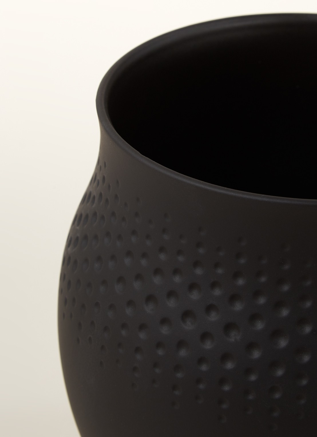 Villeroy & Boch Perle vaas 18 cm - detail 3 zwart