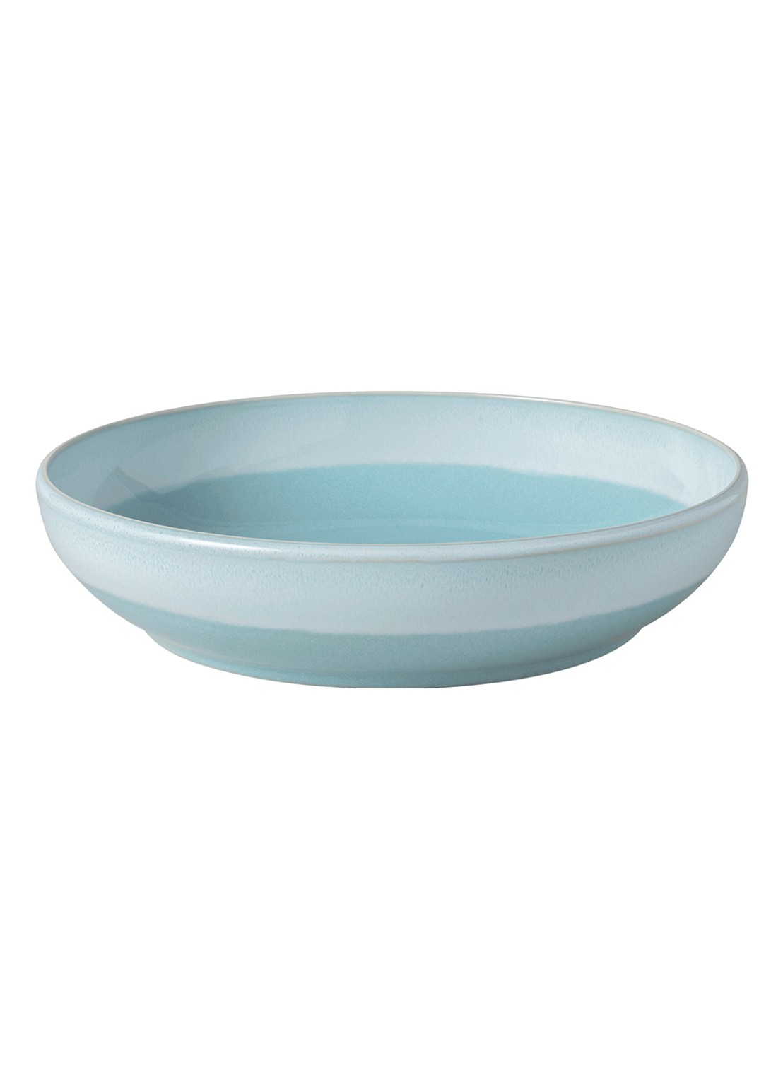 Villeroy & Boch Perlemor pastabord 22 cm - voorkant aquablauw
