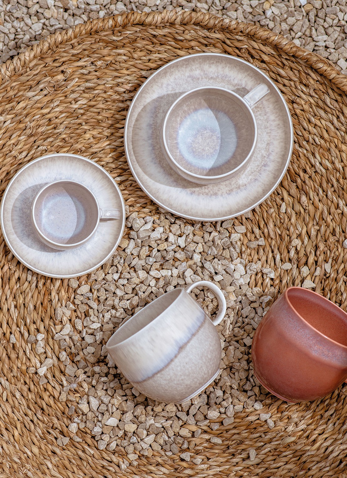 Villeroy & Boch Perlemor Sand kopje 19 cl - achterkant 3 donkerbeige