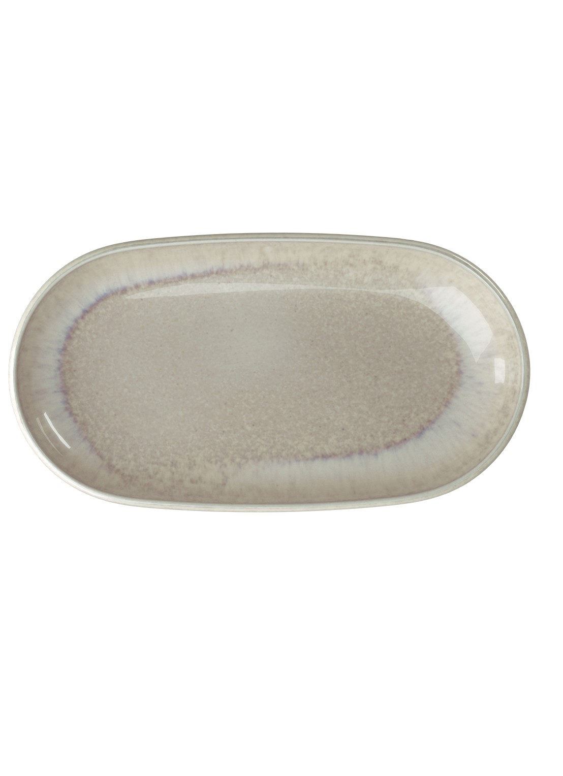 Villeroy & Boch Perlemor serveerschaal 23 x 12,5 cm - voorkant 2 zand