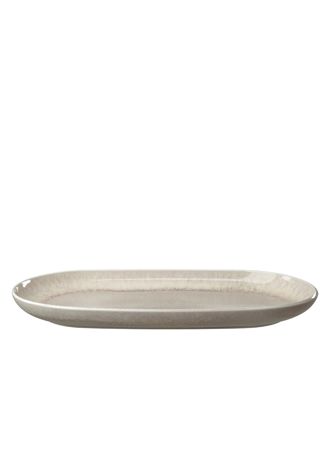 Villeroy & Boch Perlemor serveerschaal 34 x 18 cm - voorkant 2 zand