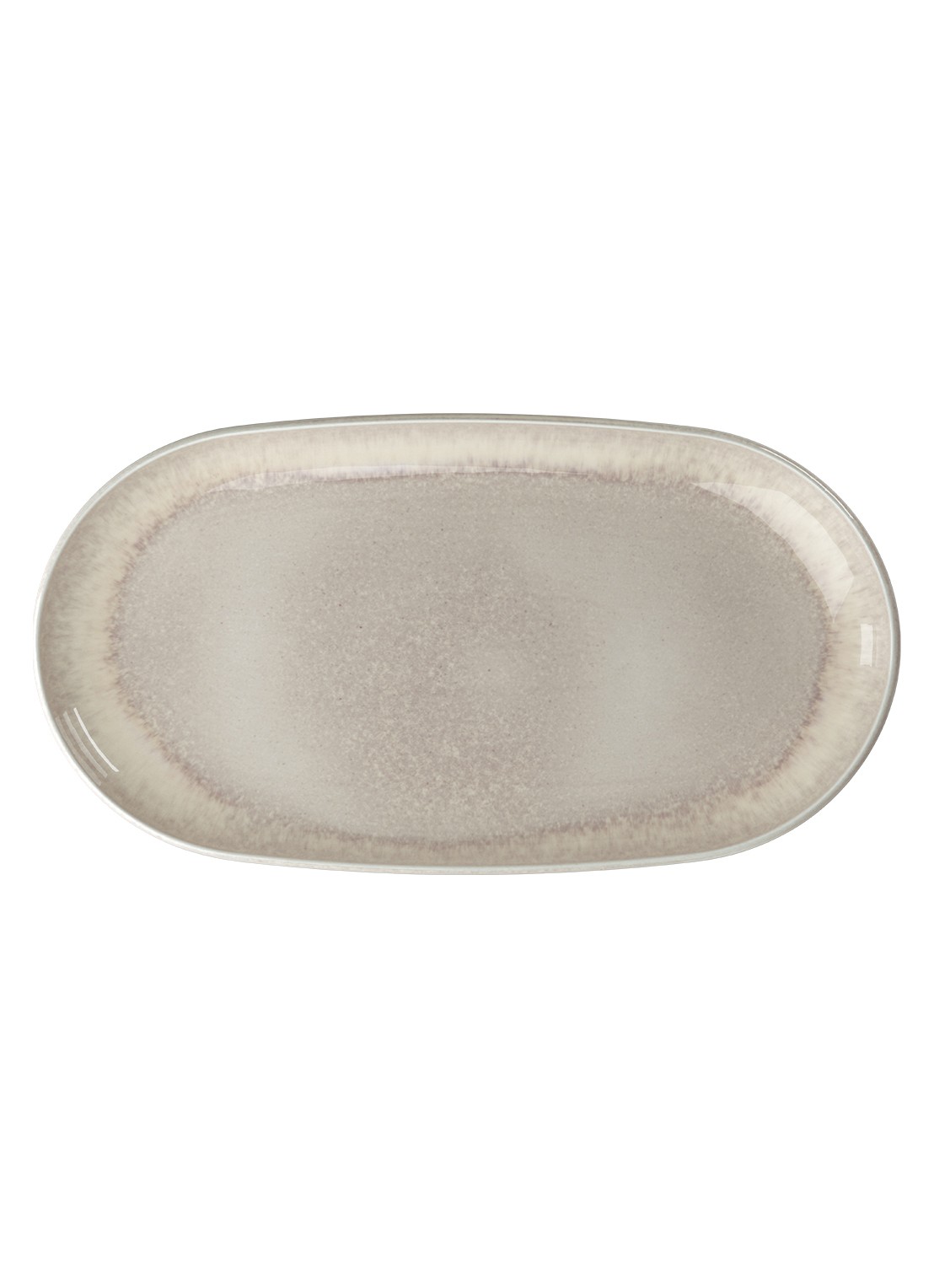 Villeroy & Boch Perlemor serveerschaal 34 x 18 cm - voorkant 3 zand