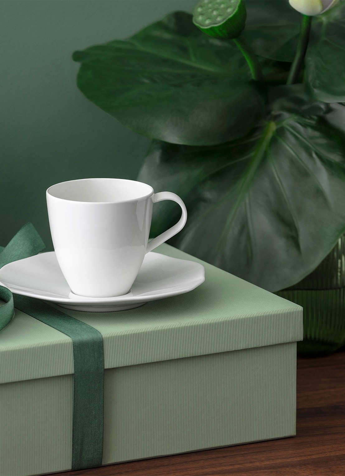 Villeroy & Boch Pura koffiekopje - voorkant 3 wit