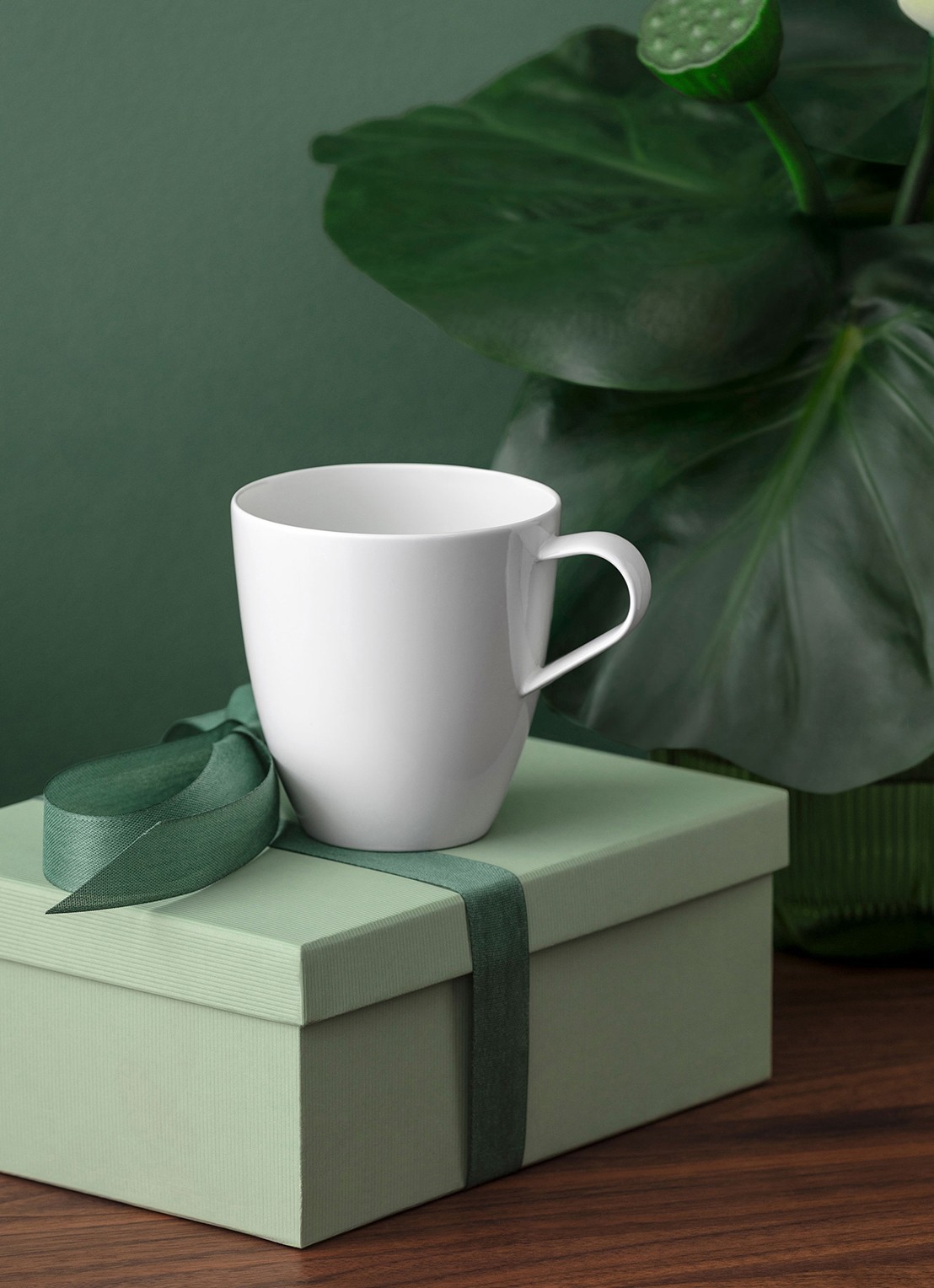 Villeroy & Boch Pura mok 9,5 cm - voorkant 3 wit