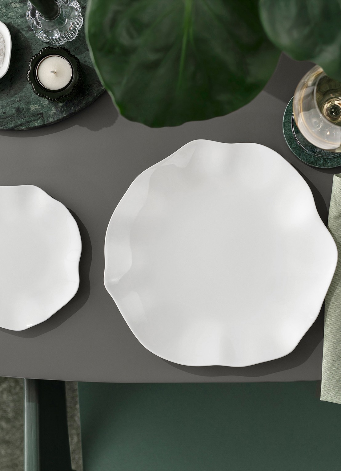 Villeroy & Boch Pura ontbijtbord 17 cm - voorkant 2 wit