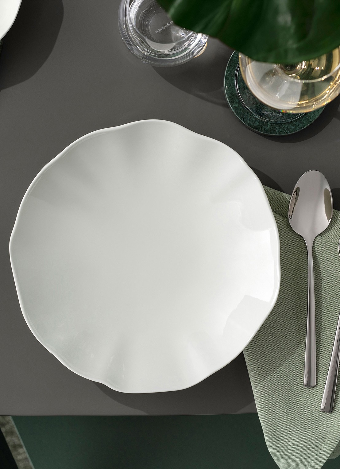 Villeroy & Boch Pura pastabord 25 cm - voorkant 3 wit