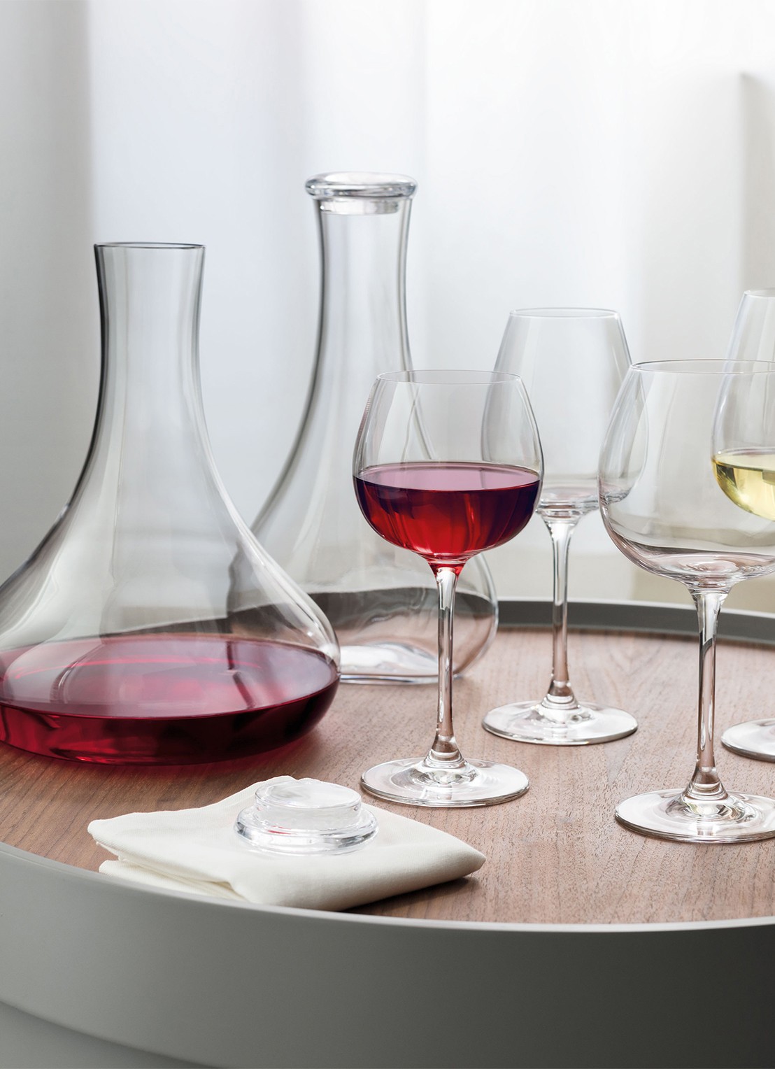 Villeroy & Boch Purismo decanteerkaraf  rode wijn 1 liter - voorkant 3 transparant