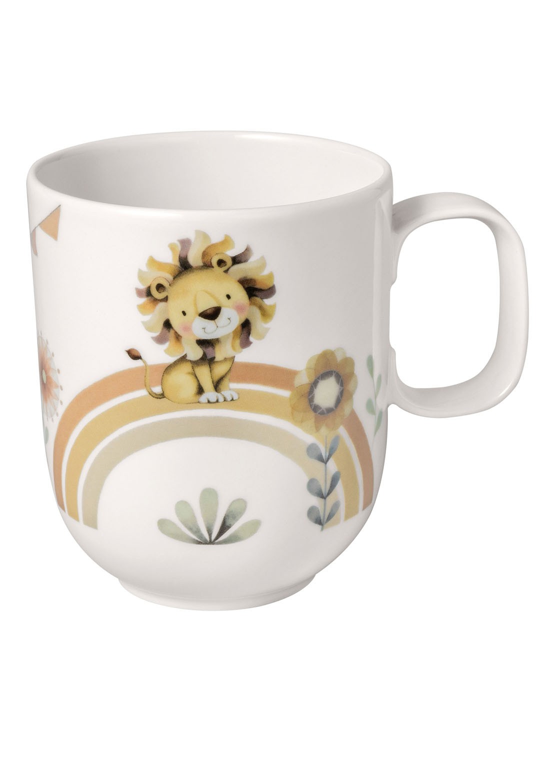 Villeroy & Boch Roar Like a Lion Kinderbeker 28 cl - voorkant 2 gebroken wit