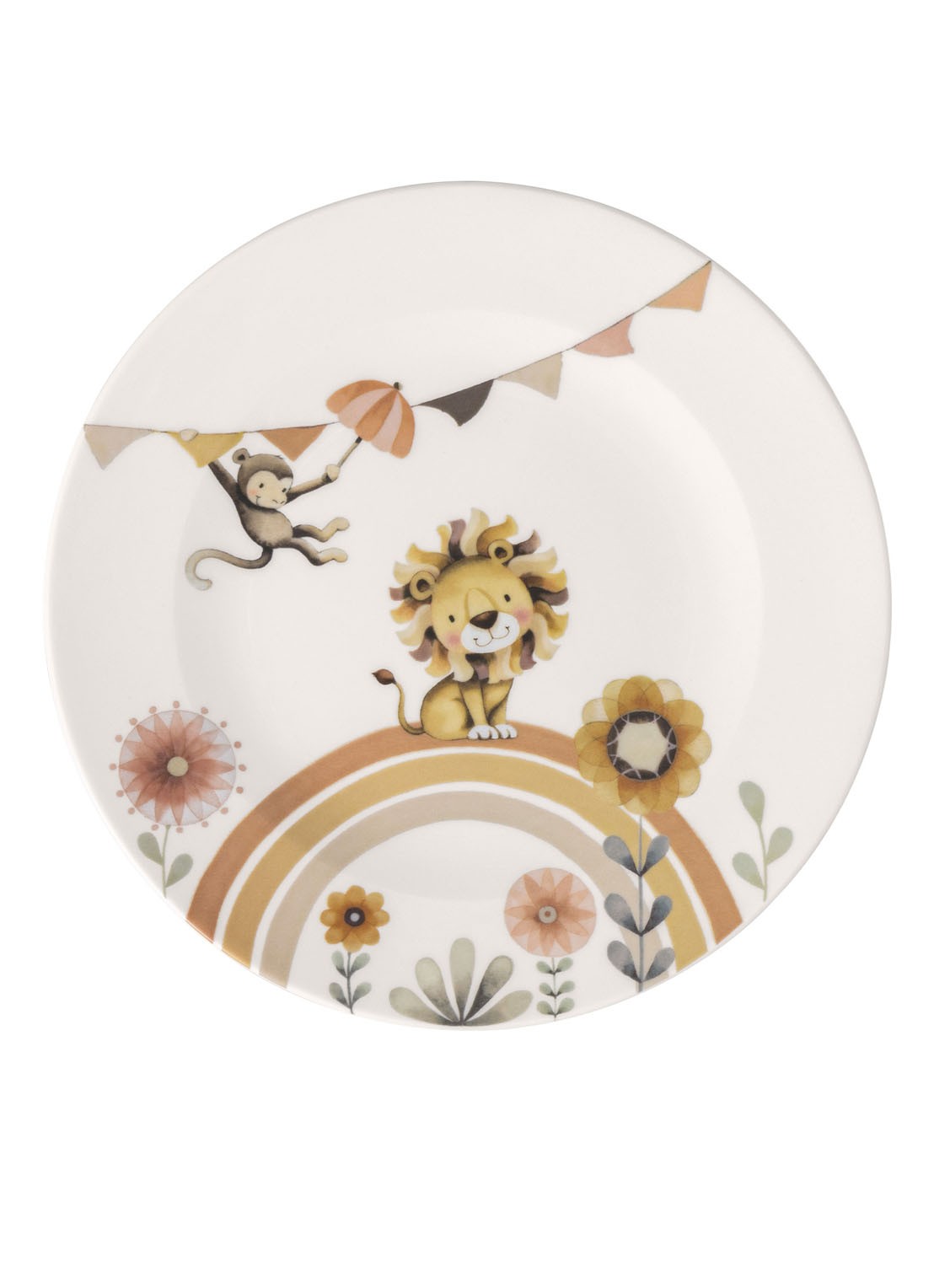 Villeroy & Boch Roar Like a Lion kinderbord 21,5 cm - voorkant gebroken wit