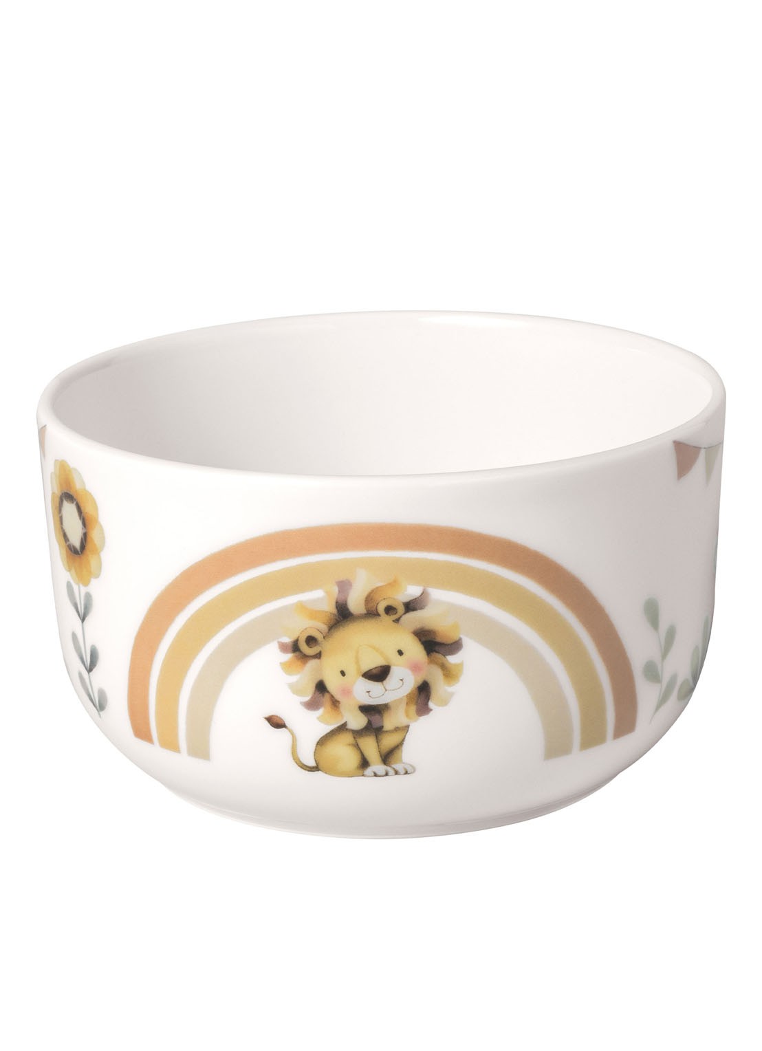 Villeroy & Boch Roar Like a Lion kinderkom 12 cm - voorkant 2 gebroken wit