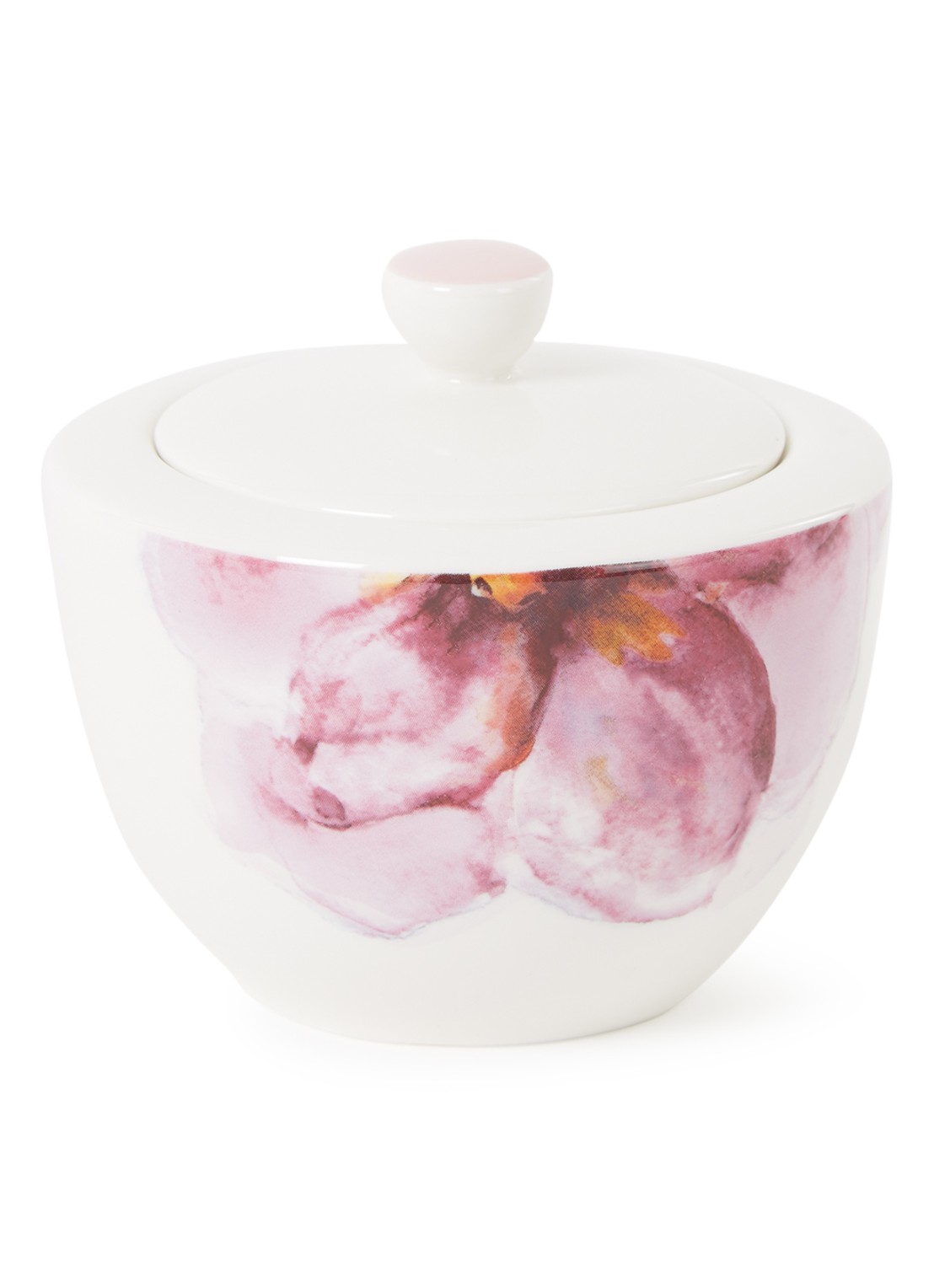 Villeroy & Boch Rose Garden suikerpot - voorkant oudroze