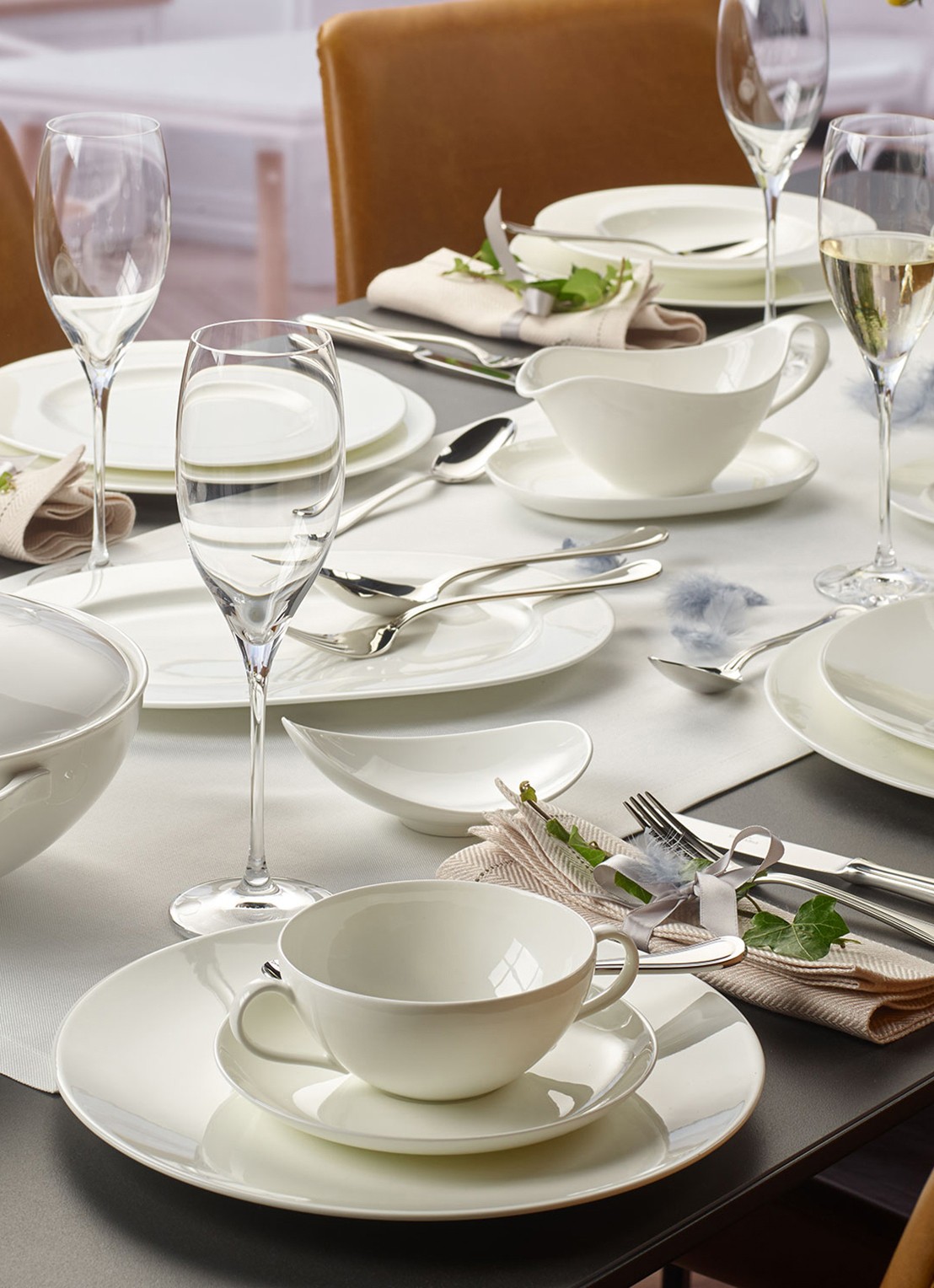 Villeroy & Boch Royal dinerbord 25 cm - detail 3 gebroken wit