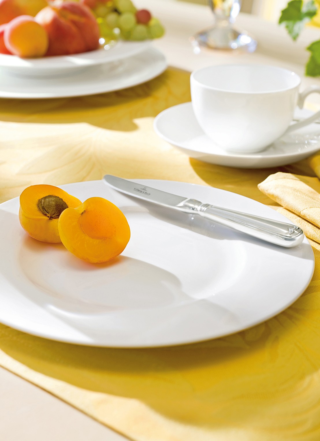 Villeroy & Boch Royal ontbijtbord 22 cm - detail 3 gebroken wit
