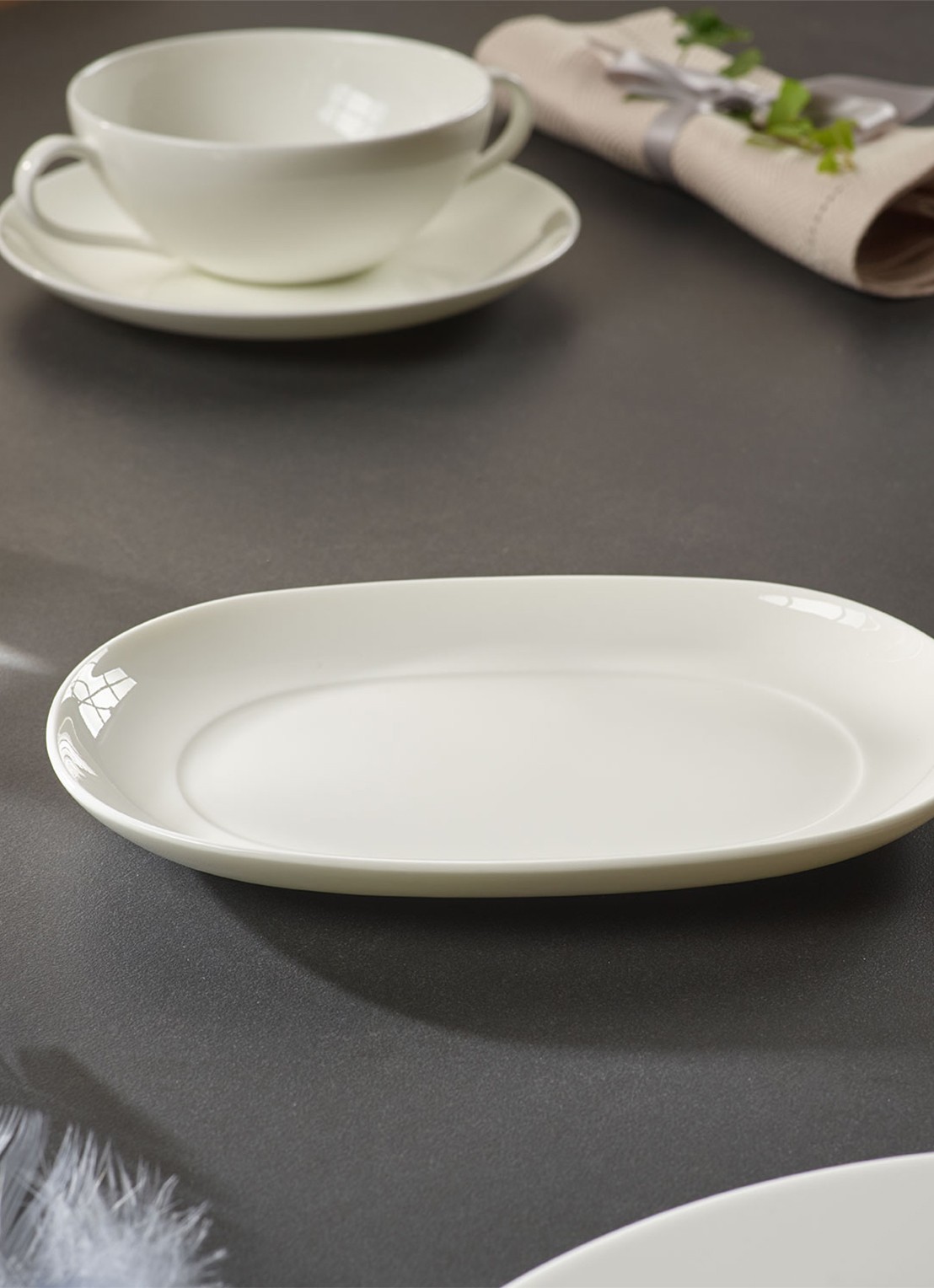 Villeroy & Boch Royal schaal 20 cm - detail 2 gebroken wit