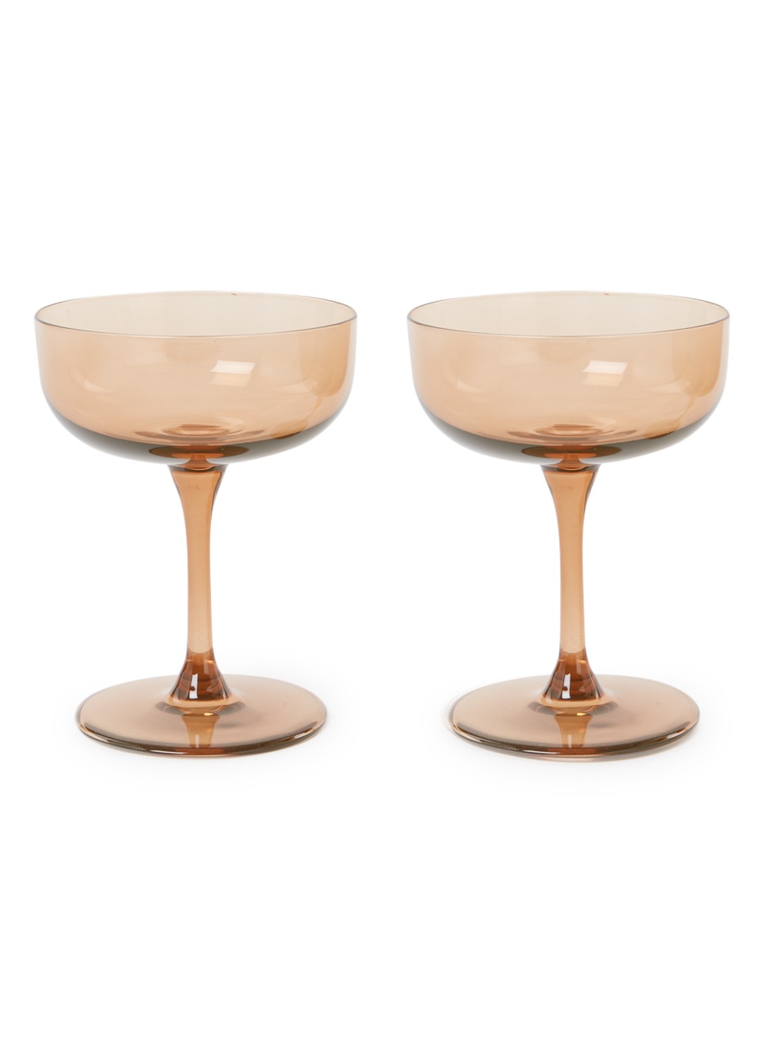 Villeroy & Boch Sektschale / Dessertschale, Se - voorkant oranjebruin