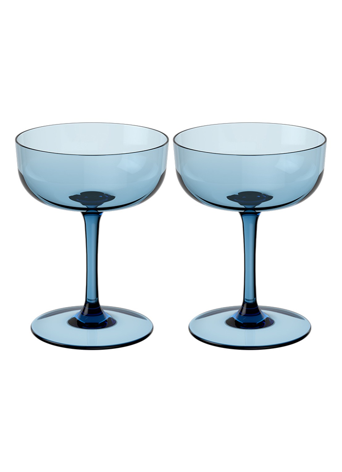 Villeroy & Boch Sektschale / Dessertschale, Se - voorkant 3 lichtblauw