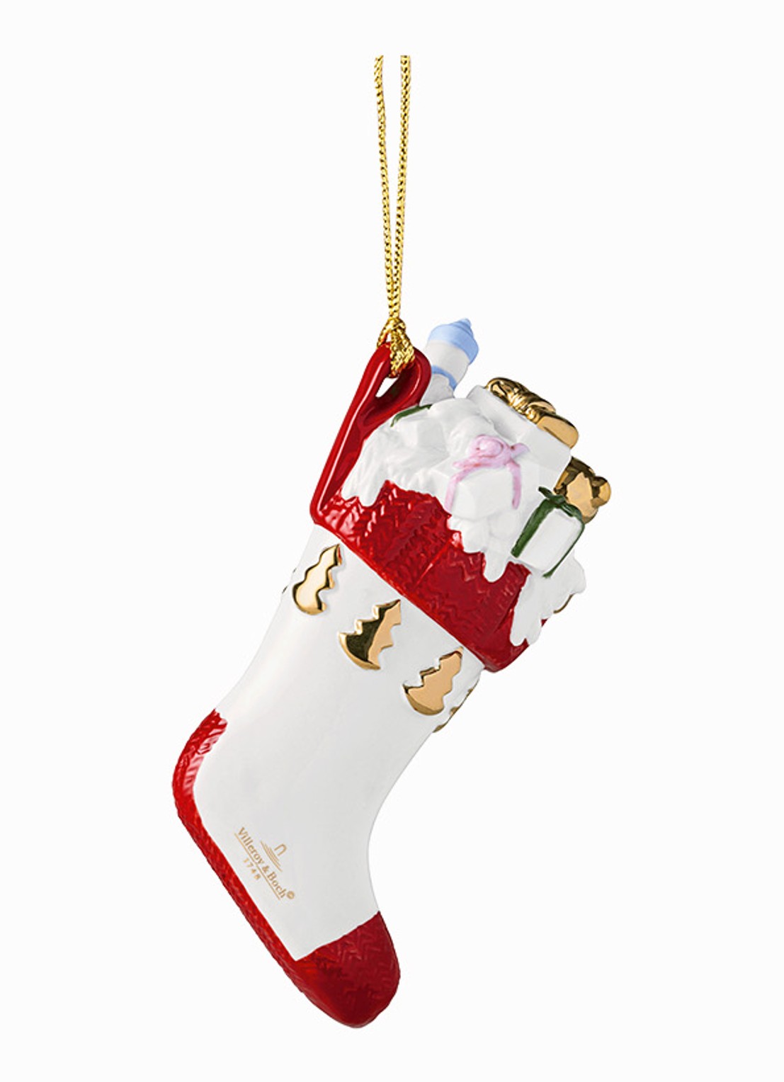 Villeroy & Boch Sok kersthanger 13 cm - voorkant multicolor