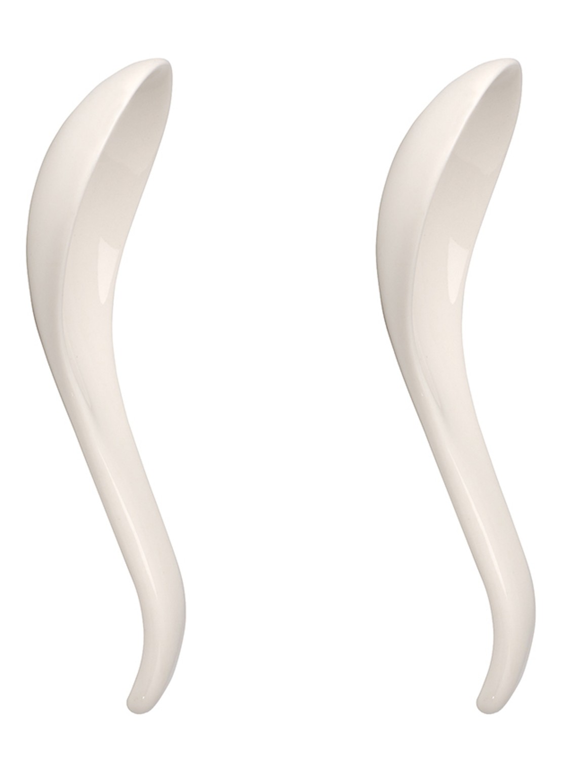 Villeroy & Boch Soup Passion Asia lepel set van 2 - voorkant gebroken wit