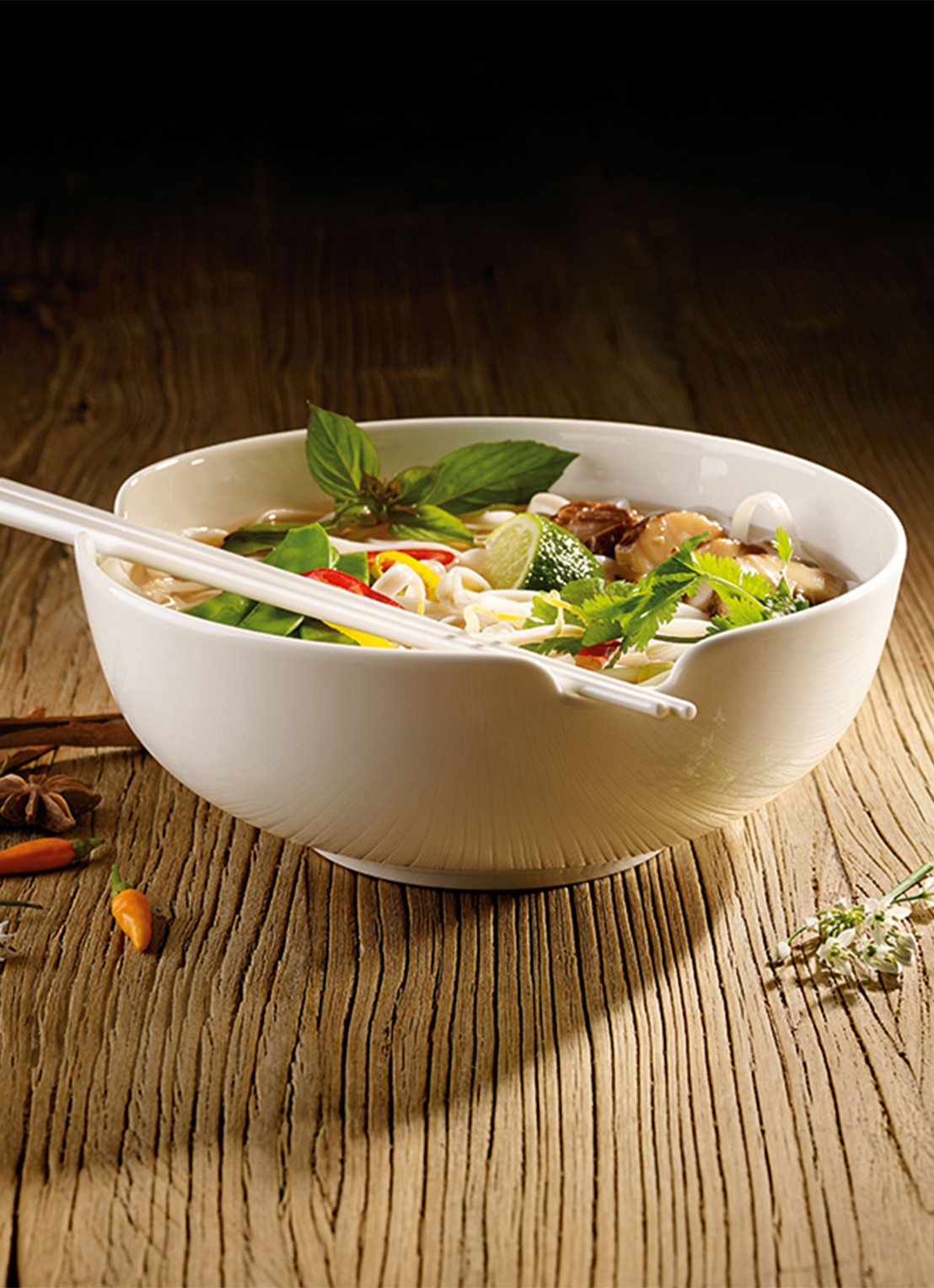Villeroy & Boch Soup Passion soepterrine 20,5 cm - voorkant 3 gebroken wit