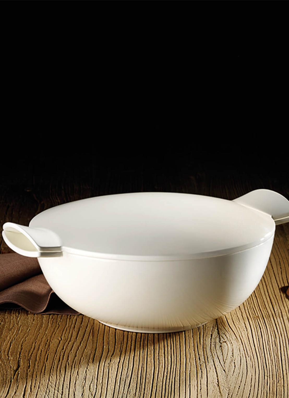 Villeroy & Boch Soup Passion terrine met deksel 31 cm - achterkant gebroken wit