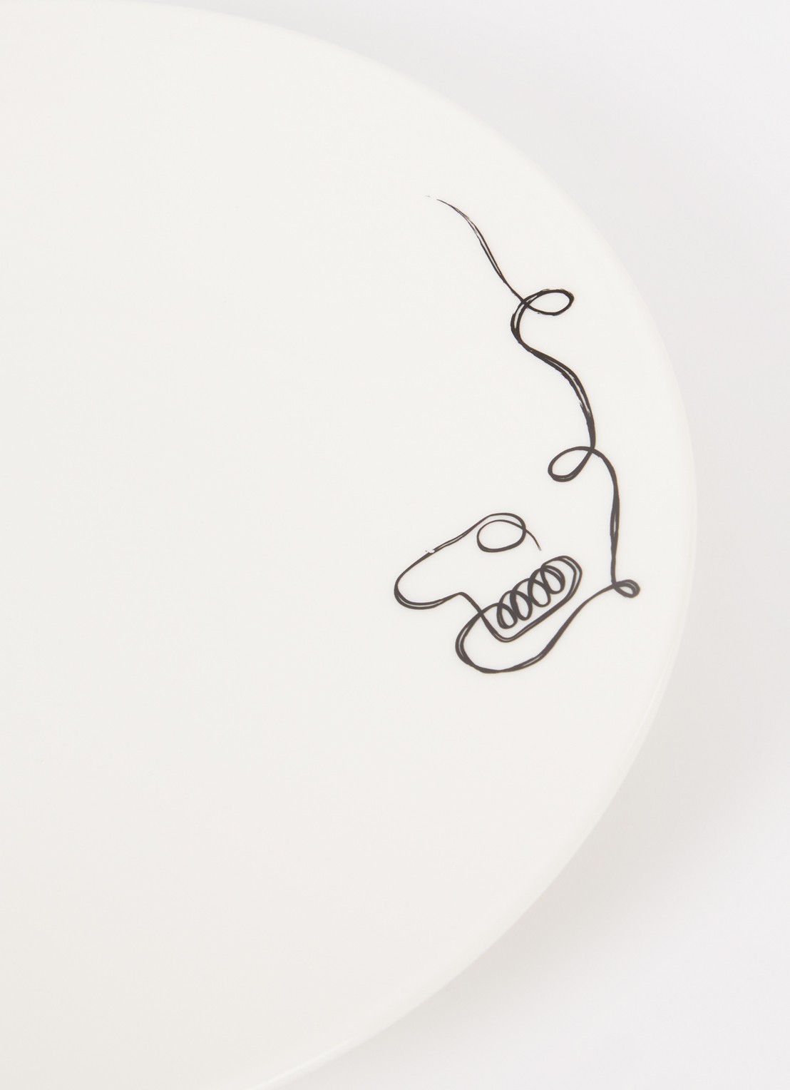 Villeroy & Boch Statement Lines ontbijtbord 21 cm - detail wit