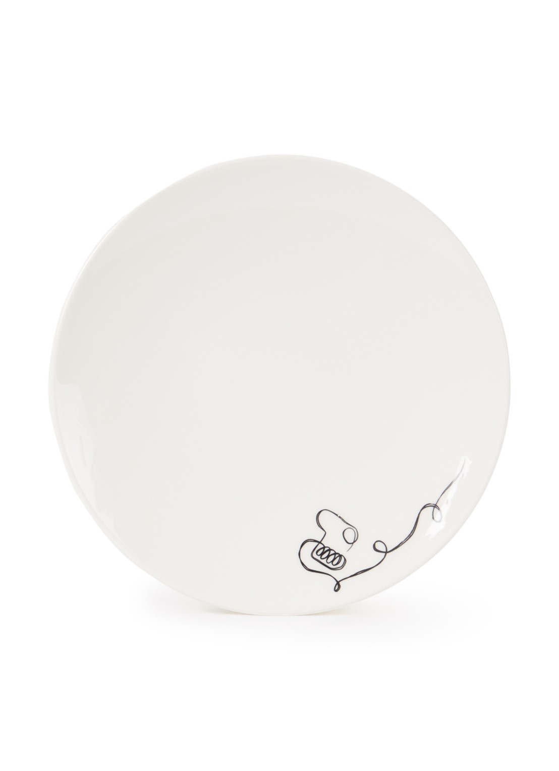 Villeroy & Boch Statement Lines ontbijtbord 21 cm - voorkant 3 wit