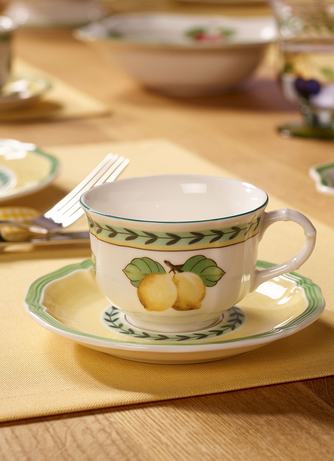 Villeroy & Boch Teeuntertasse   Villeroy & Boc - detail groen