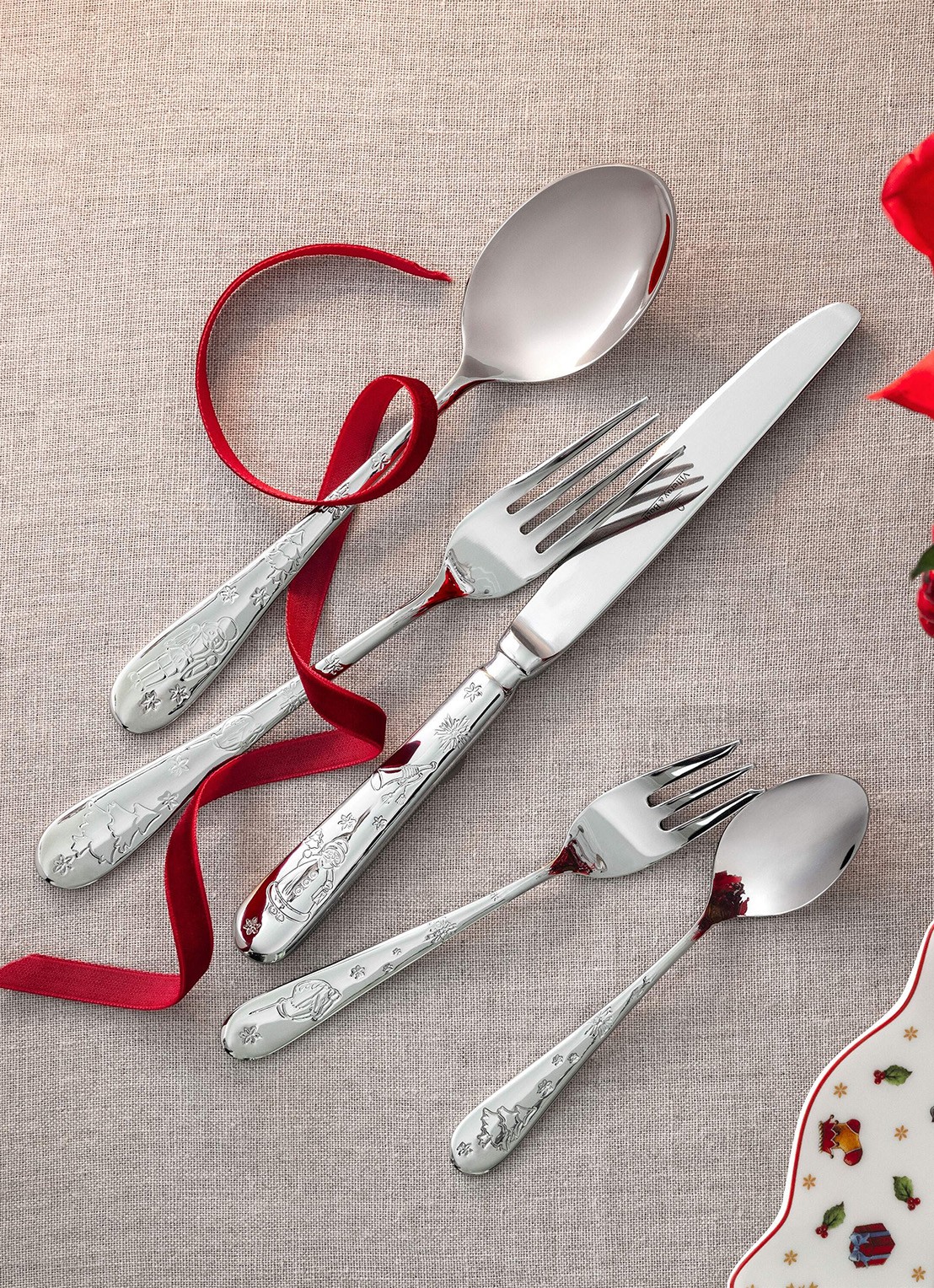 Villeroy & Boch Toy's Delight bestekset 30-delig - voorkant 2 zilver