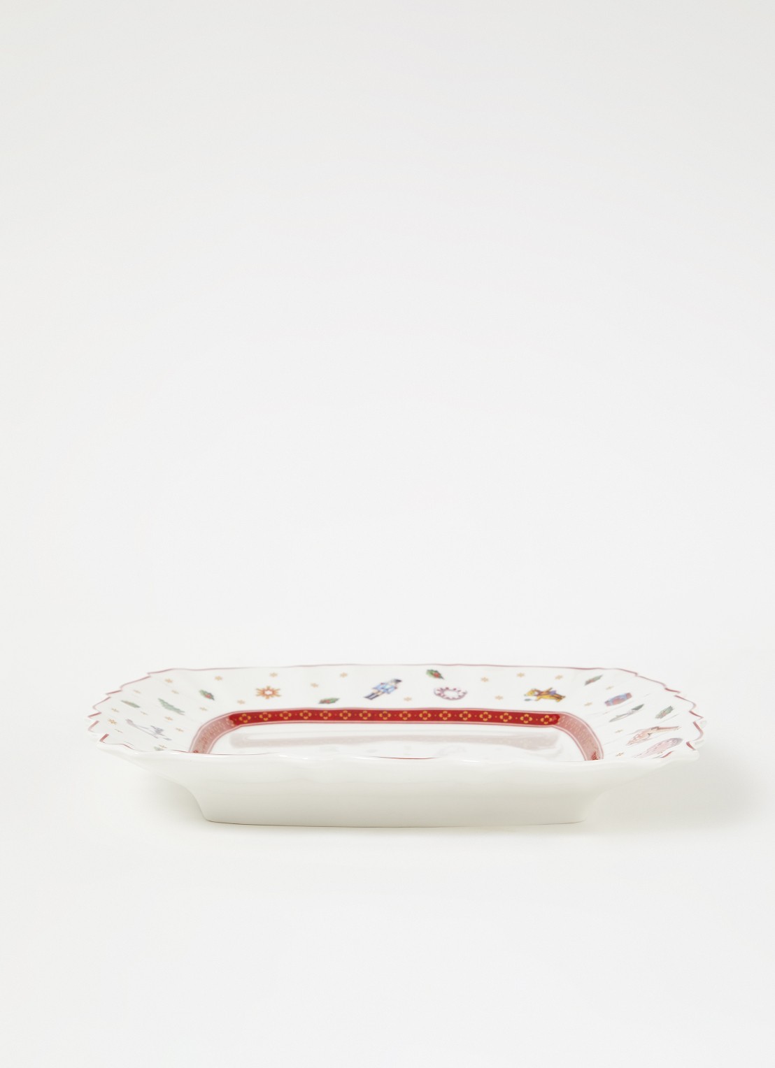 Villeroy & Boch Toy's Delight dinerbord 22,5 x 22,5 cm - voorkant 3 steenrood