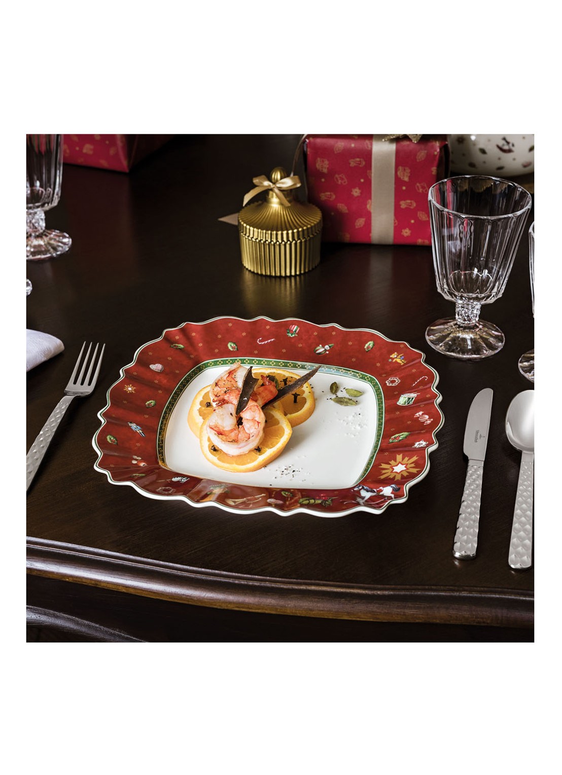 Villeroy & Boch Toy's Delight dinerbord 28 cm - detail 2 steenrood