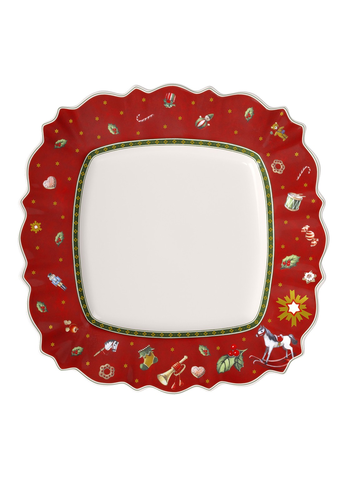 Villeroy & Boch Toy's Delight dinerbord 28 cm - voorkant 3 steenrood