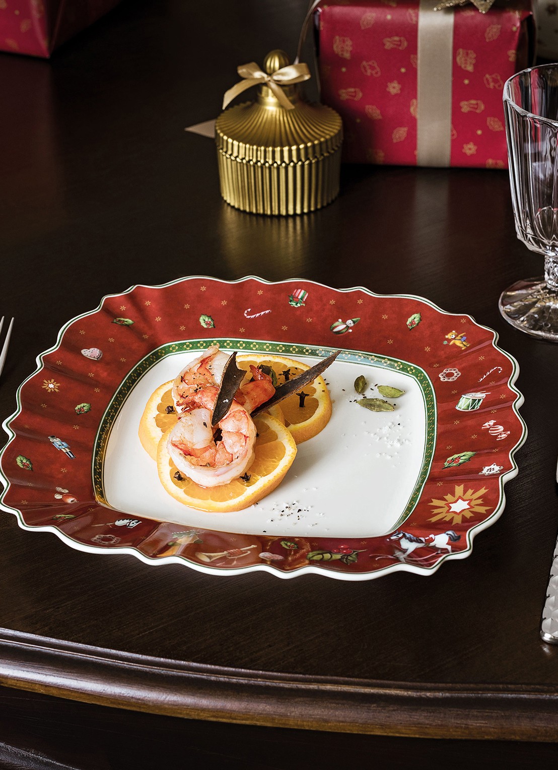 Villeroy & Boch Toy's Delight dinerbord 28 cm - voorkant 4 steenrood