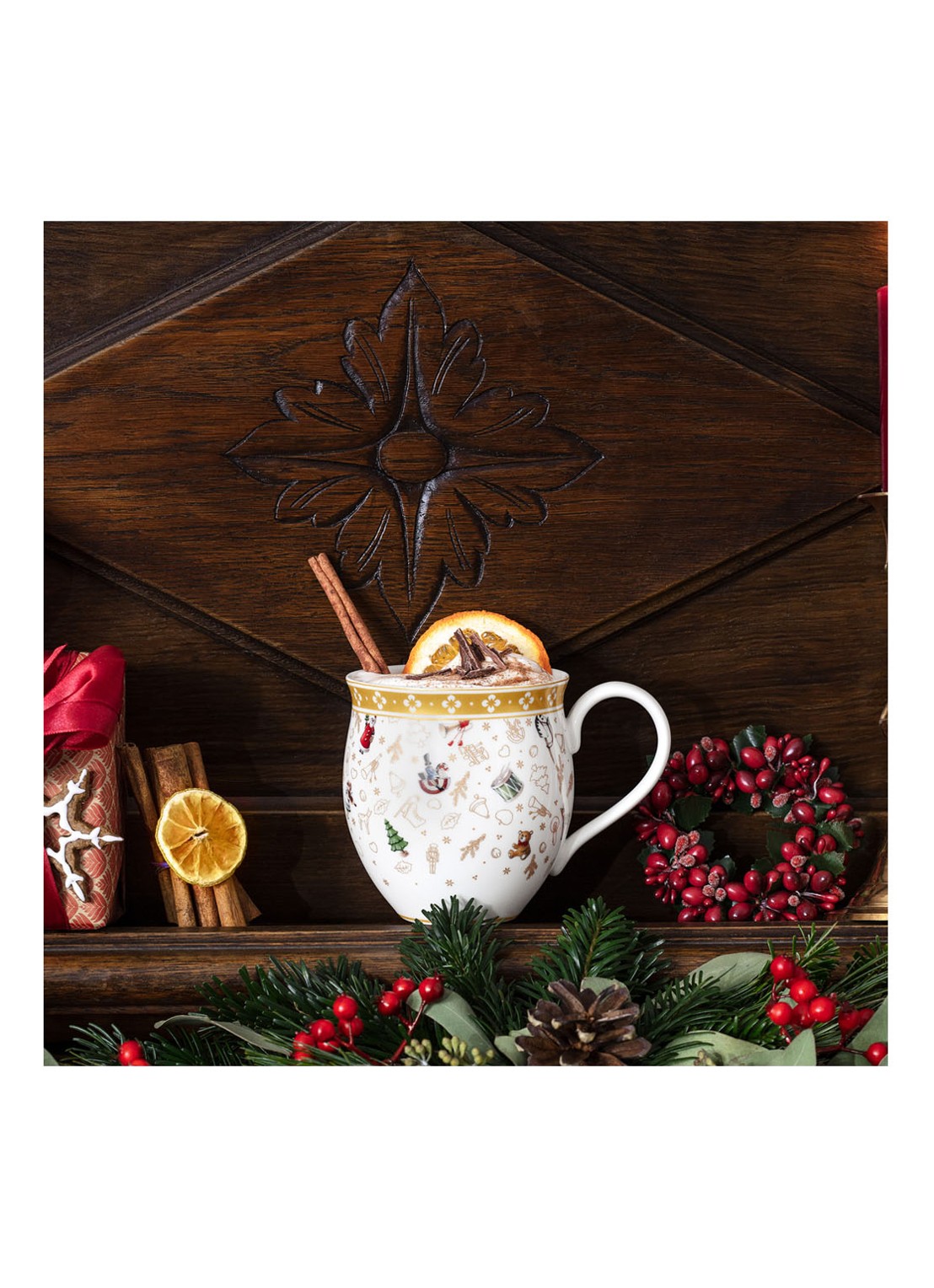 Villeroy & Boch Toy's Delight jubileumeditie kerst kopje 34 cl - detail 3 goud
