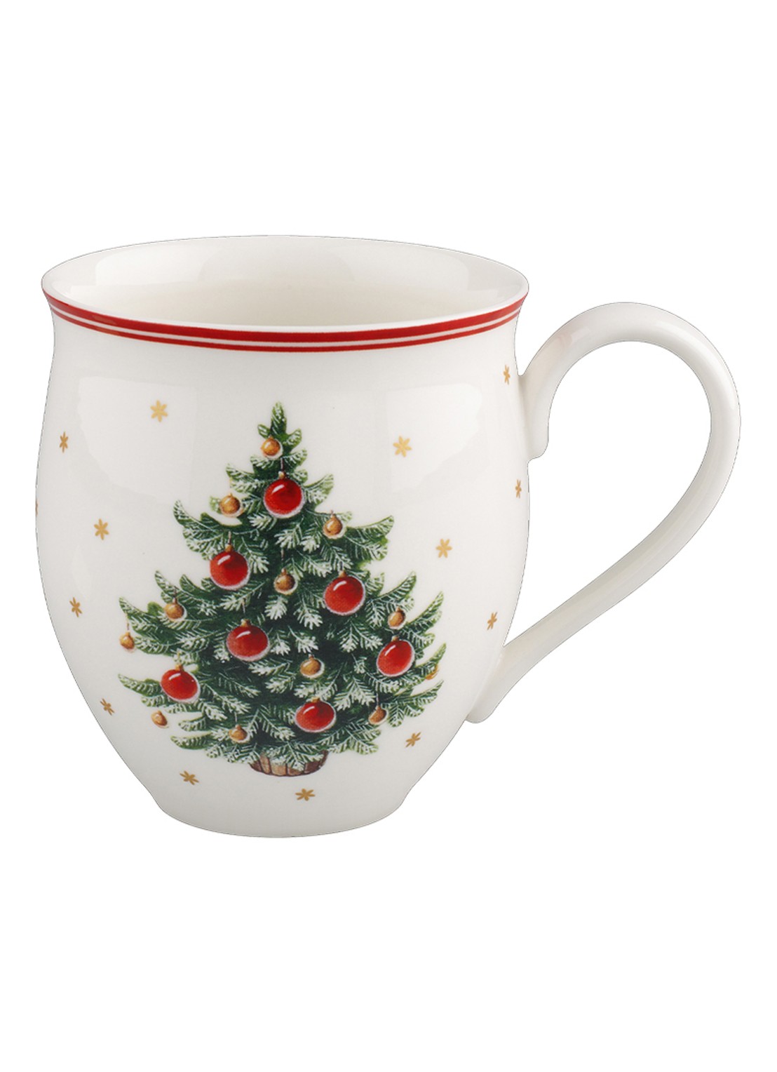 Villeroy & Boch Toy's Delight kerst mok 34 cl - voorkant gebroken wit