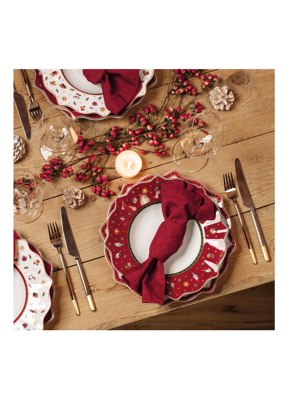 Villeroy & Boch Toy's Delight Kerst onderbord 31 cm - detail 3 steenrood