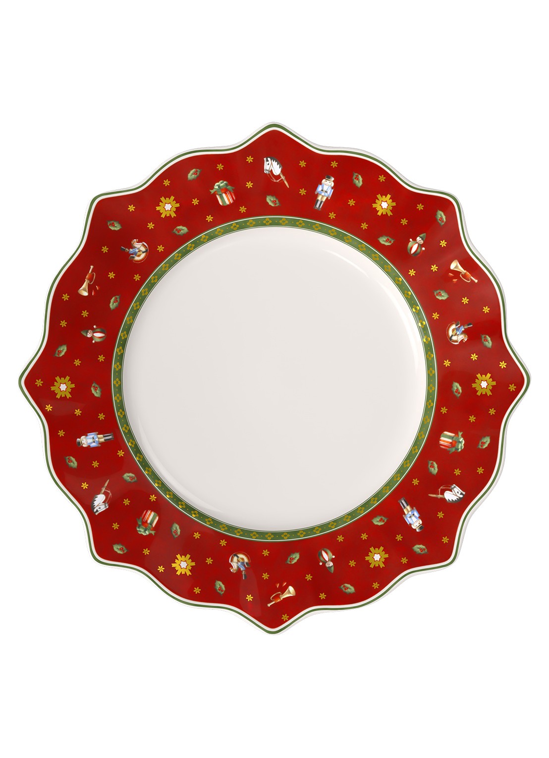 Villeroy & Boch Toy's Delight Kerst onderbord 31 cm - voorkant 5 steenrood