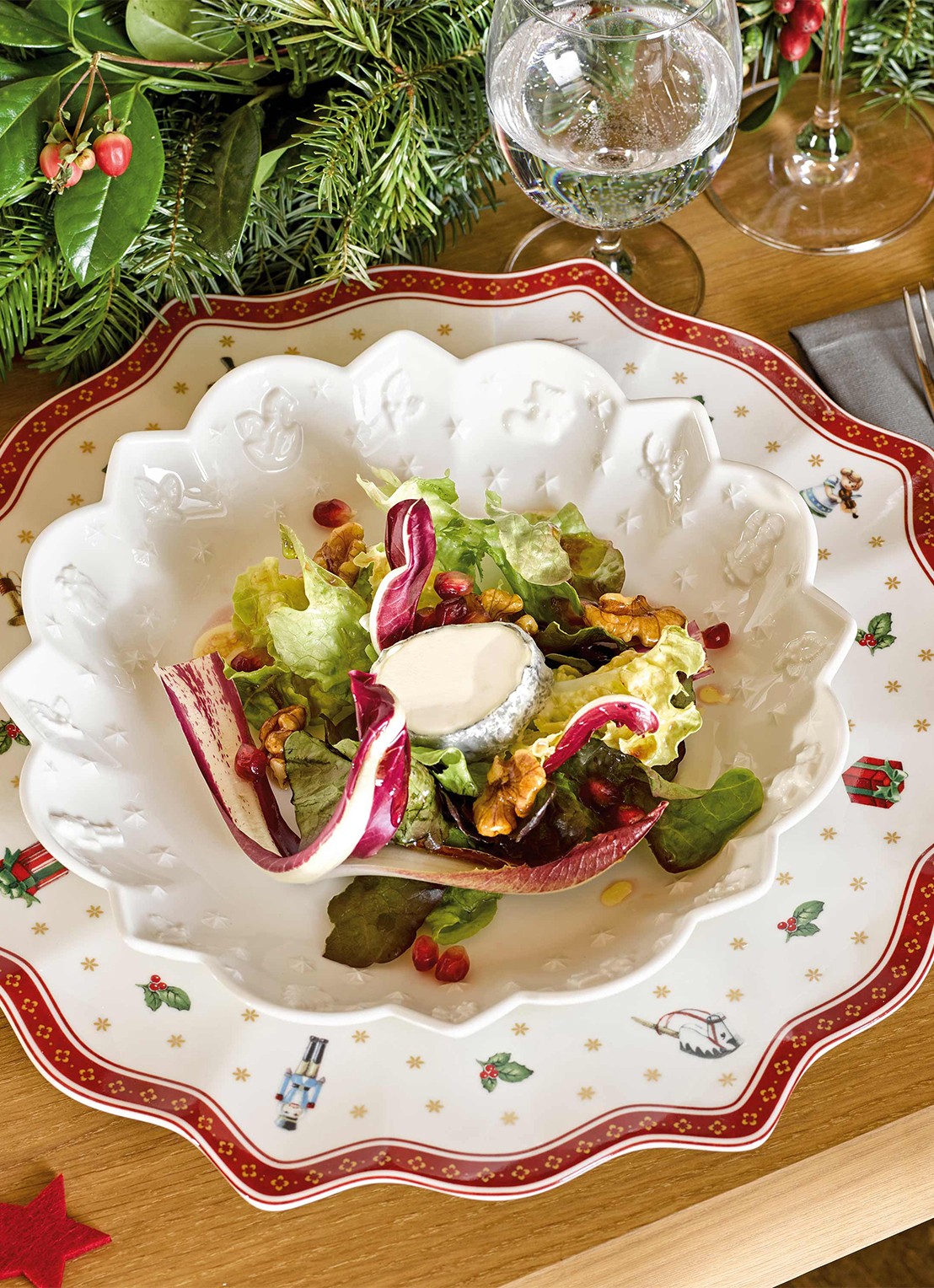 Villeroy & Boch Toy's Delight Kerst onderbord 31 cm - detail 4 gebroken wit