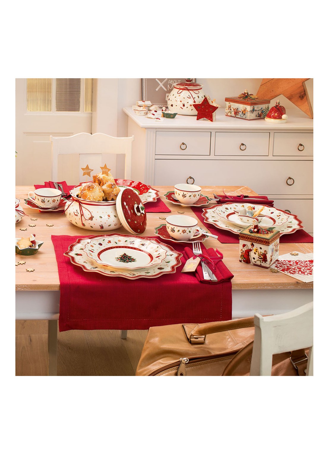 Villeroy & Boch Toy's Delight Kerst ontbijtbord 24 cm - detail 6 gebroken wit