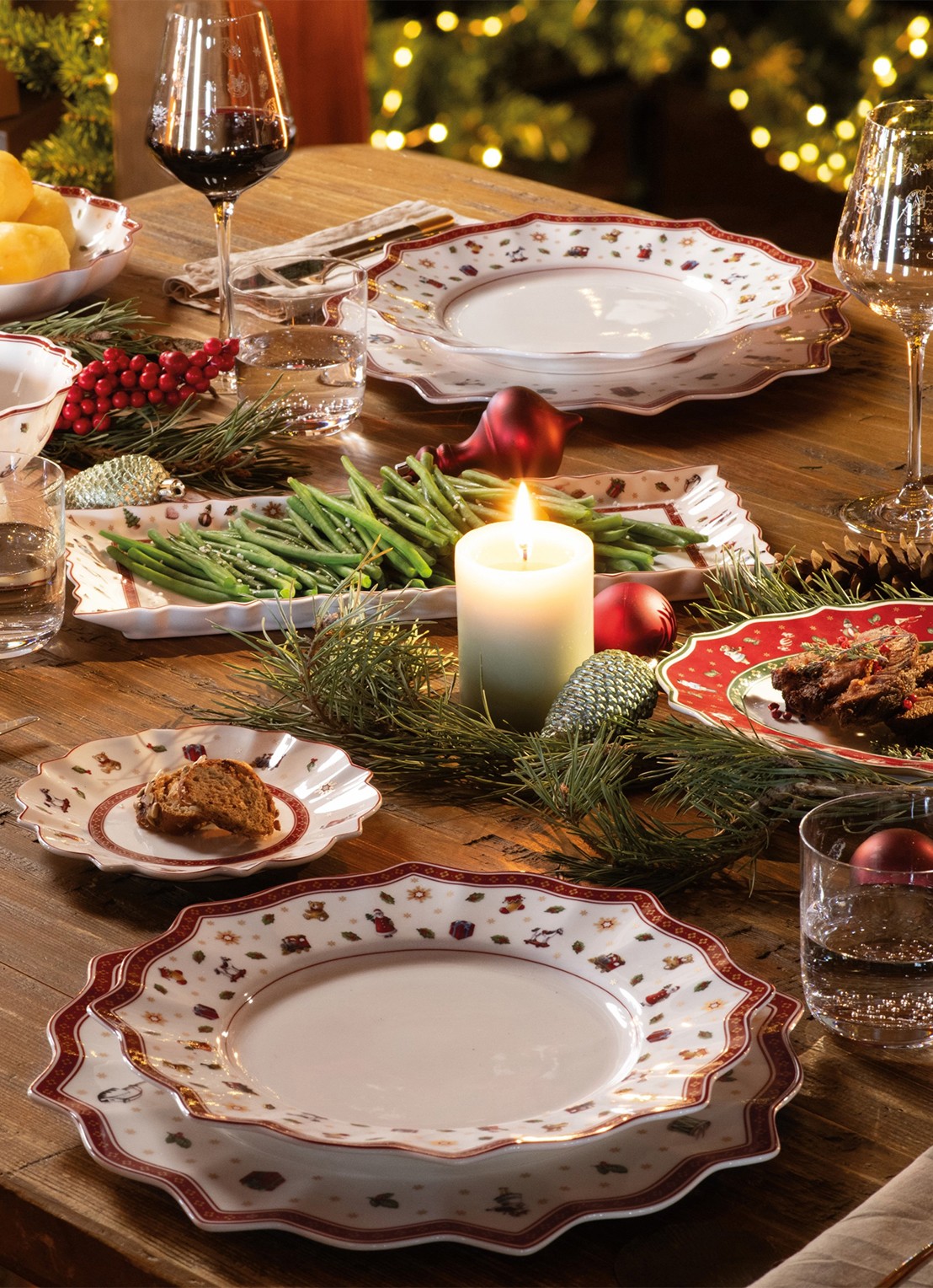 Villeroy & Boch Toy's Delight Kerst soepbord 26 cm - achterkant 5 gebroken wit