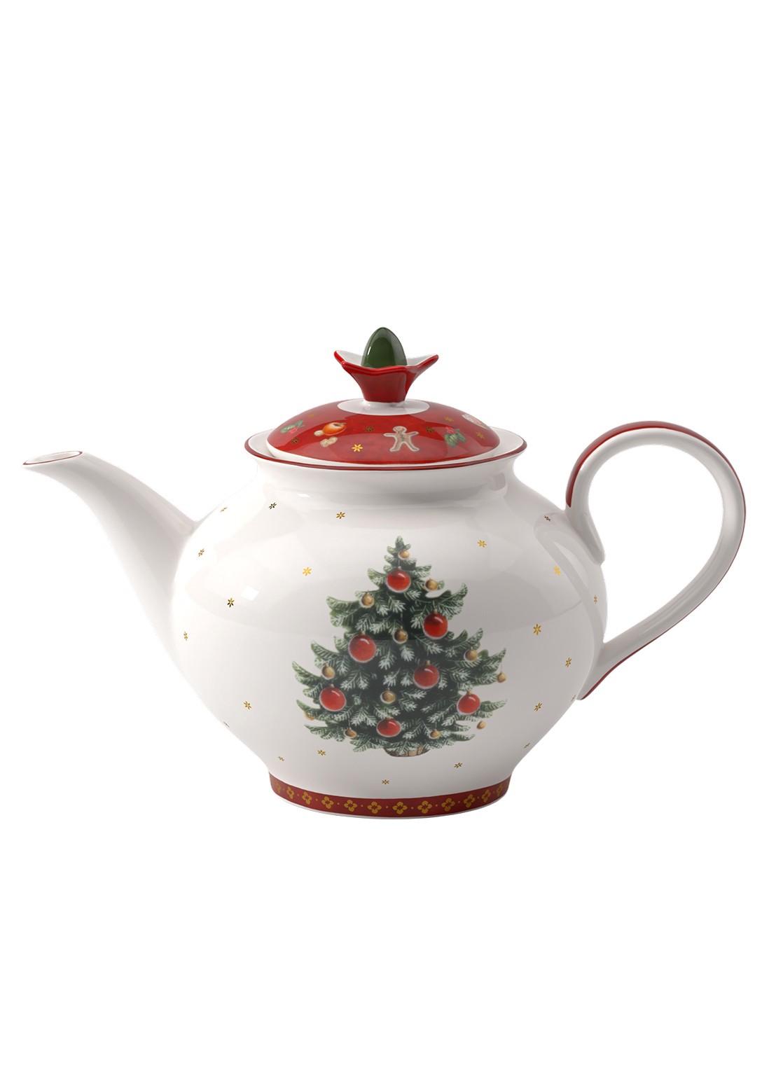 Villeroy & Boch Toy's Delight Kerst theepot 1,5 liter - voorkant 4 gebroken wit