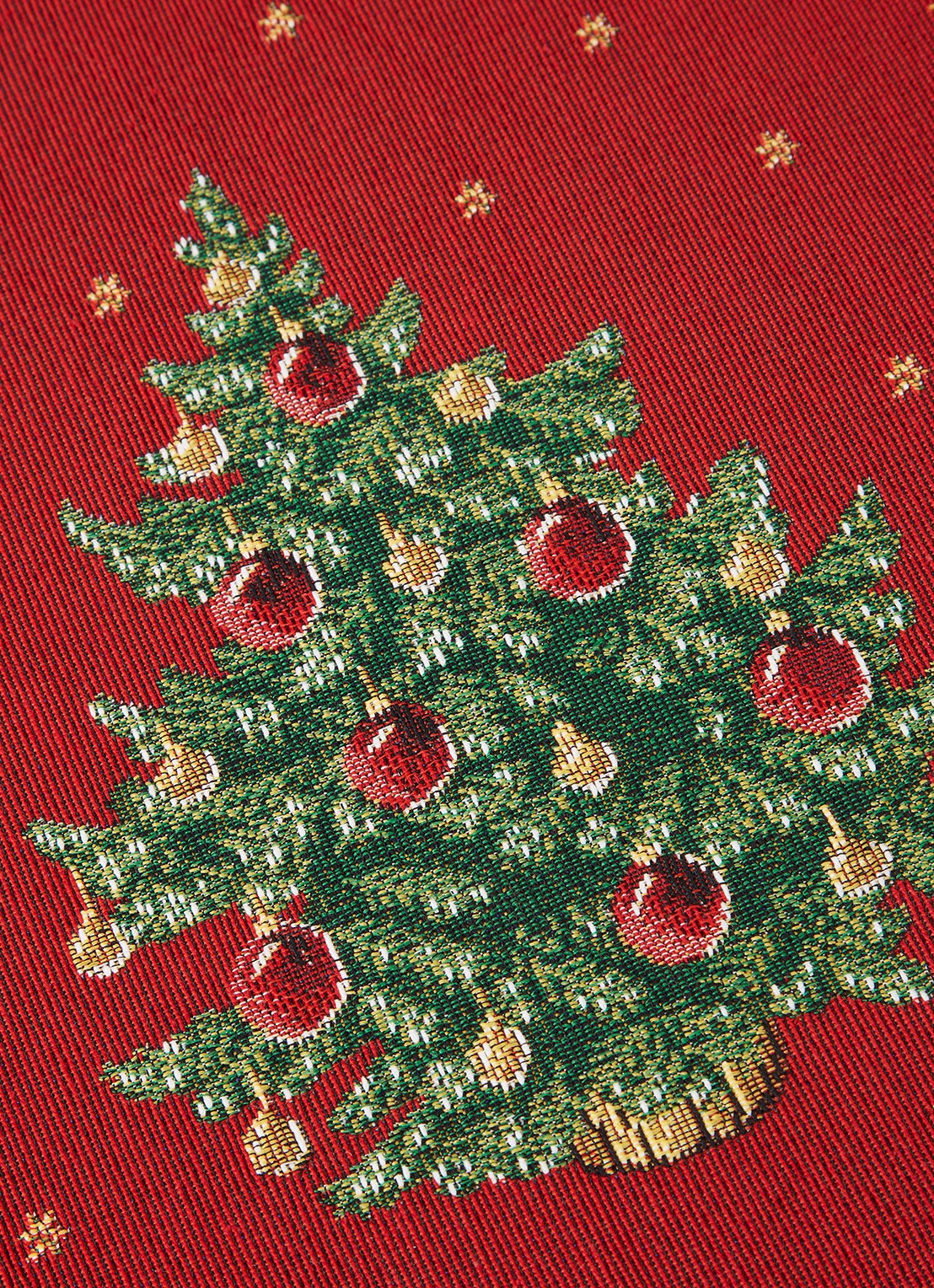 Villeroy & Boch Toy's Delight Kerstboom placemat 32 x 48 cm - detail steenrood