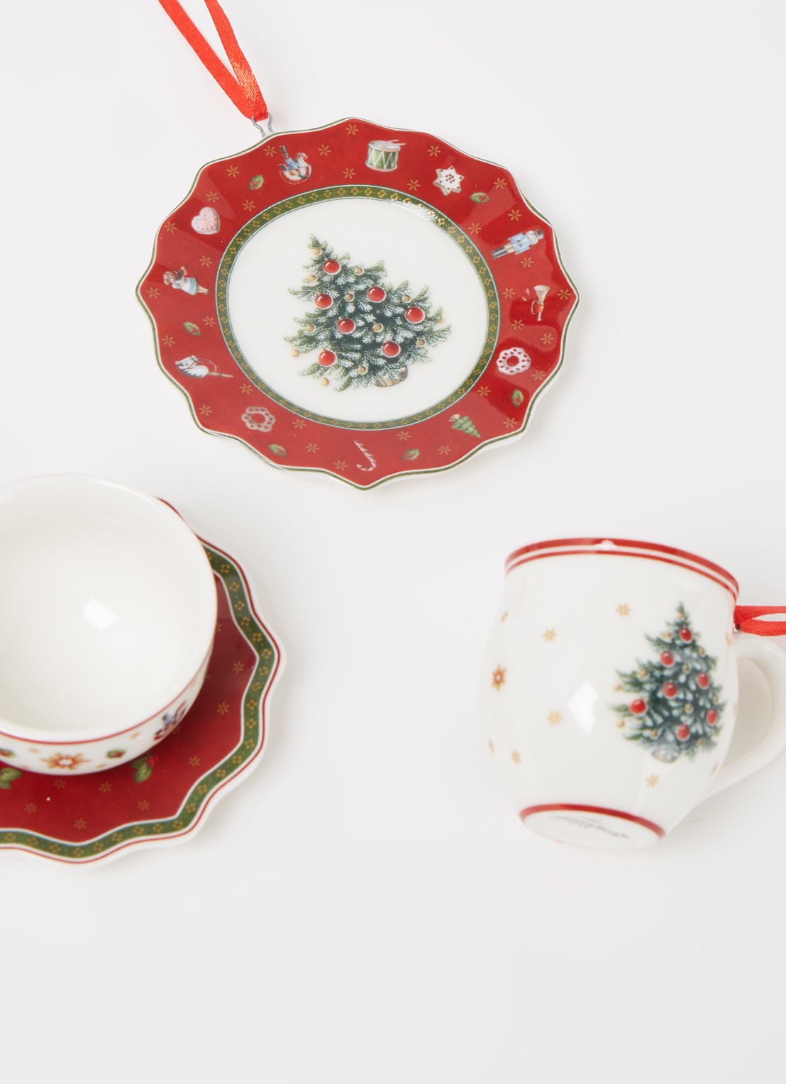 Villeroy & Boch Toy's Delight kersthangerset 3-delig - detail 3 gebroken wit