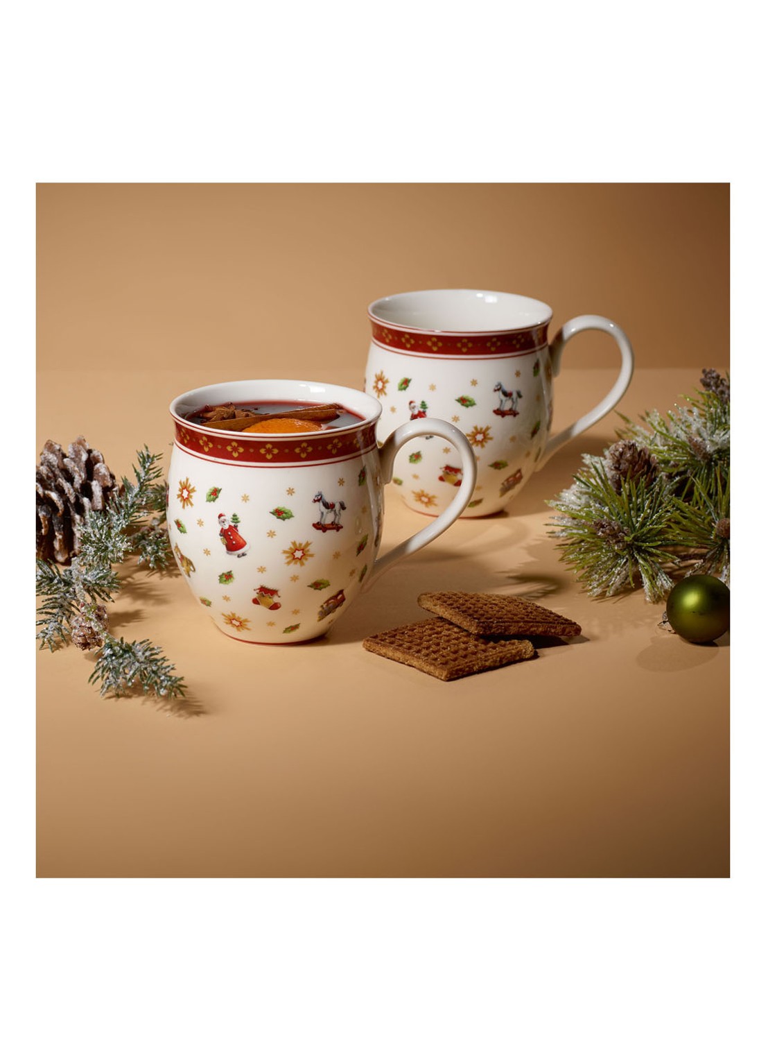Villeroy & Boch Toy's Delight kerstkopje 34 cl set van 2 - detail 2 gebroken wit