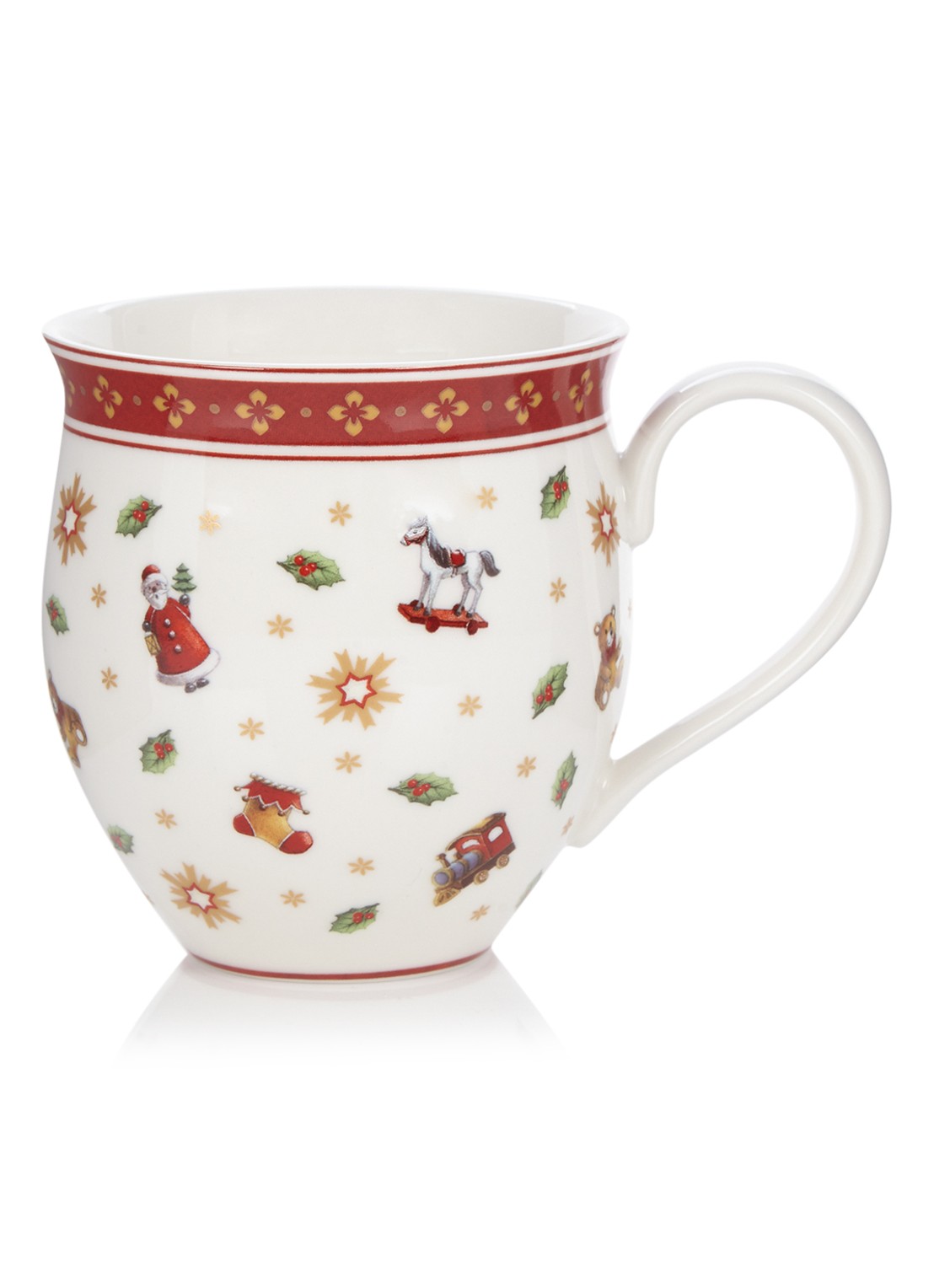 Villeroy & Boch Toy's Delight kerstkopje 34 cl set van 2 - voorkant gebroken wit