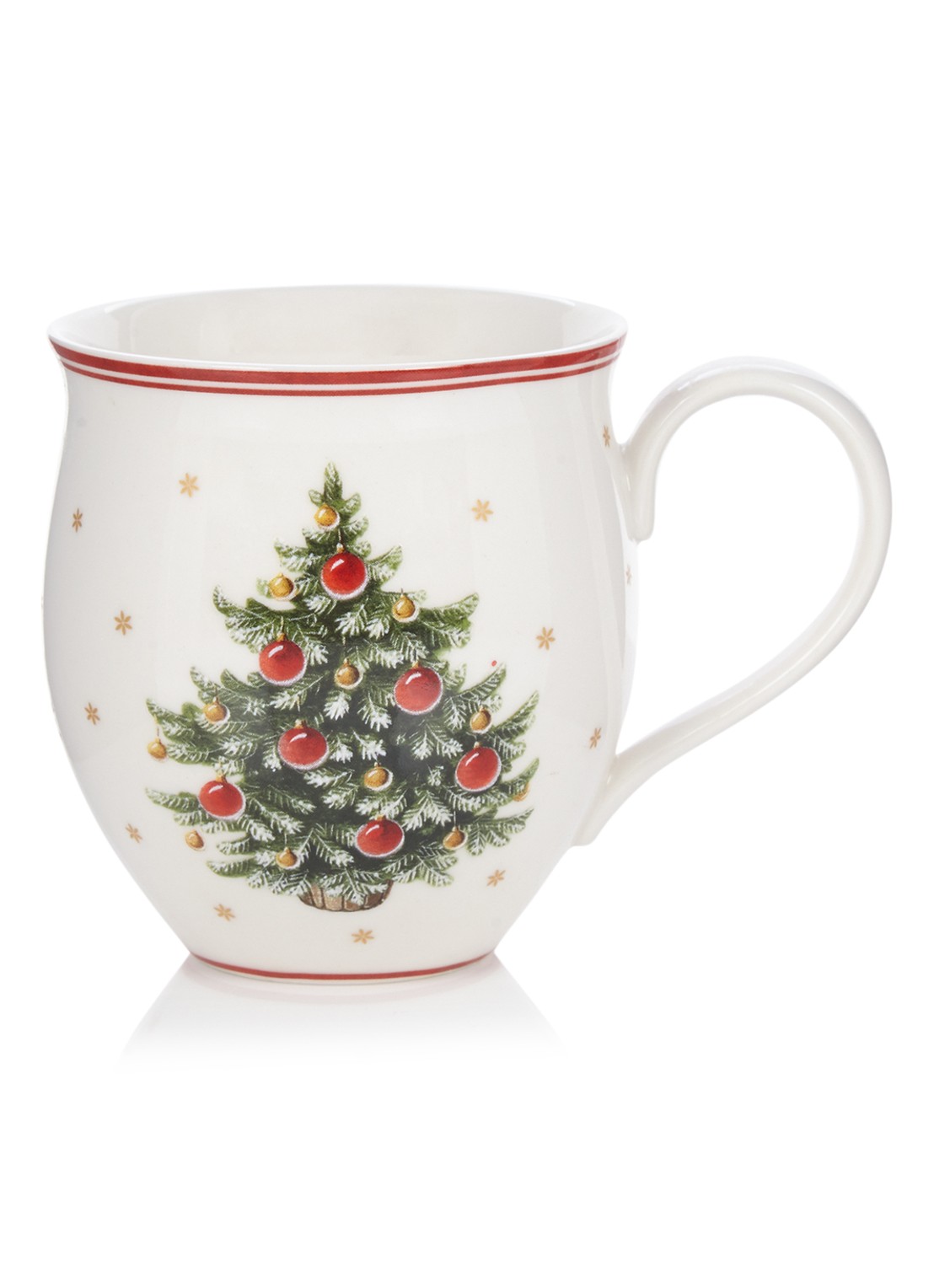 Villeroy & Boch Toy's Delight kerstmok 10 cm set van 2 - voorkant gebroken wit