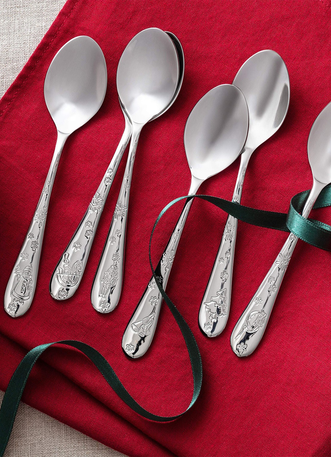 Villeroy & Boch Toy's Delight koffielepels 6-delig - voorkant 2 zilver